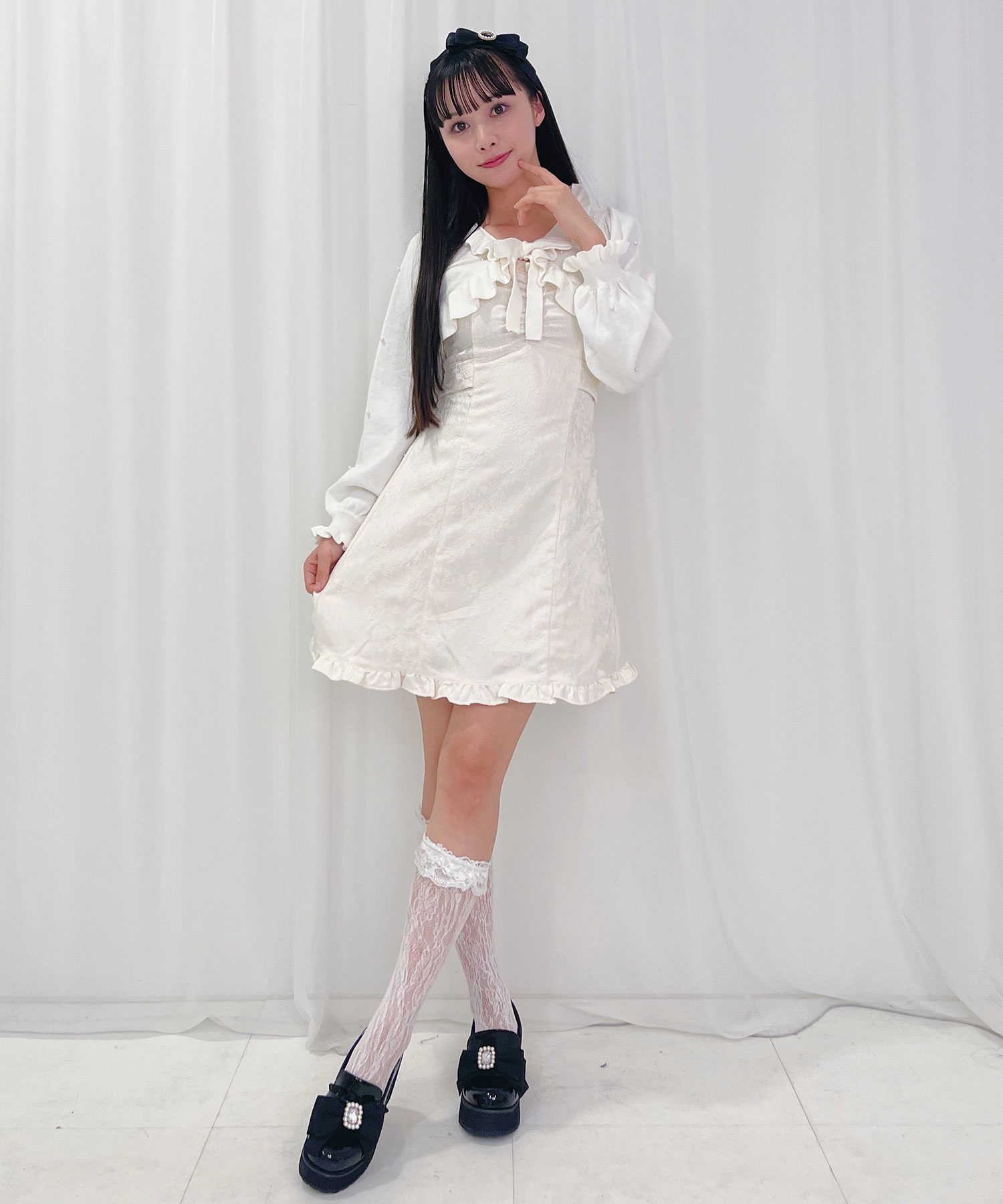 パールボレロキャミワンピセット