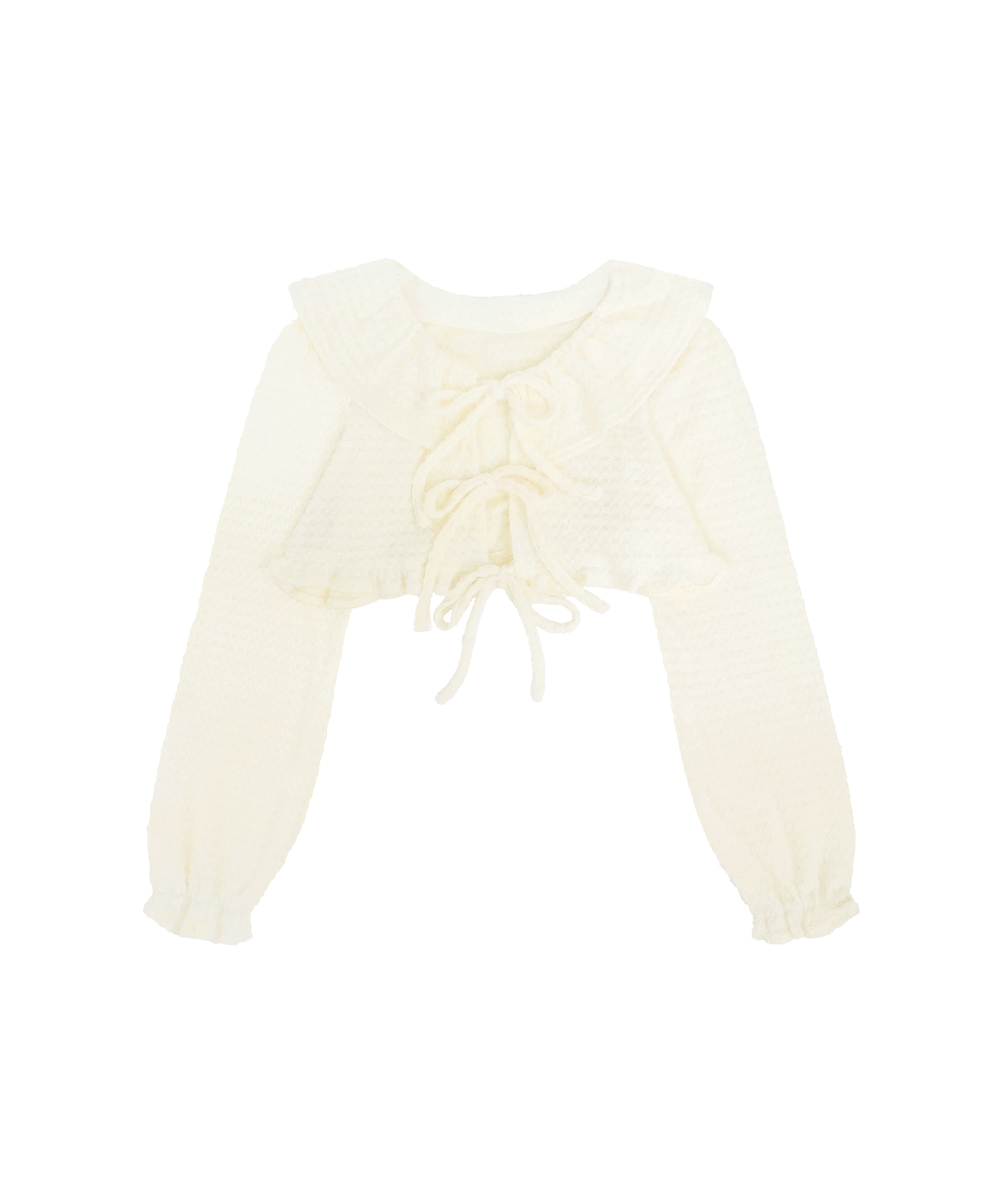 リボン付きスクエアセットアップ