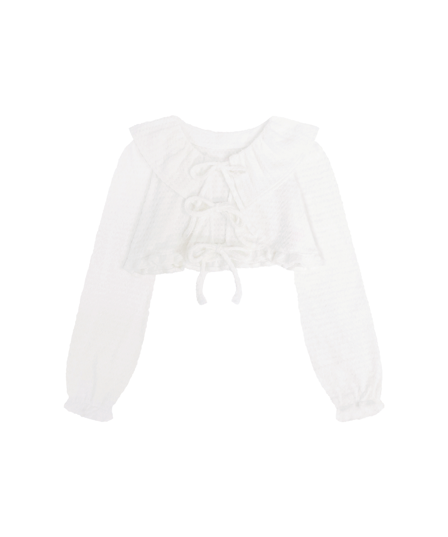 リボン付きスクエアセットアップ