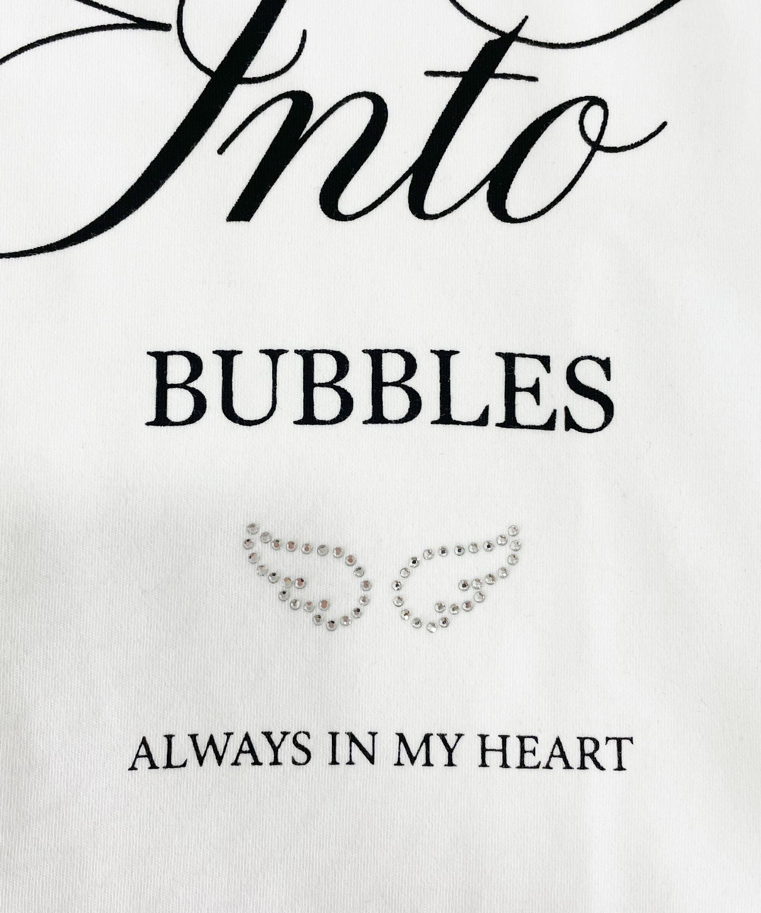 UNISEX BACK LOGO T / WHITE