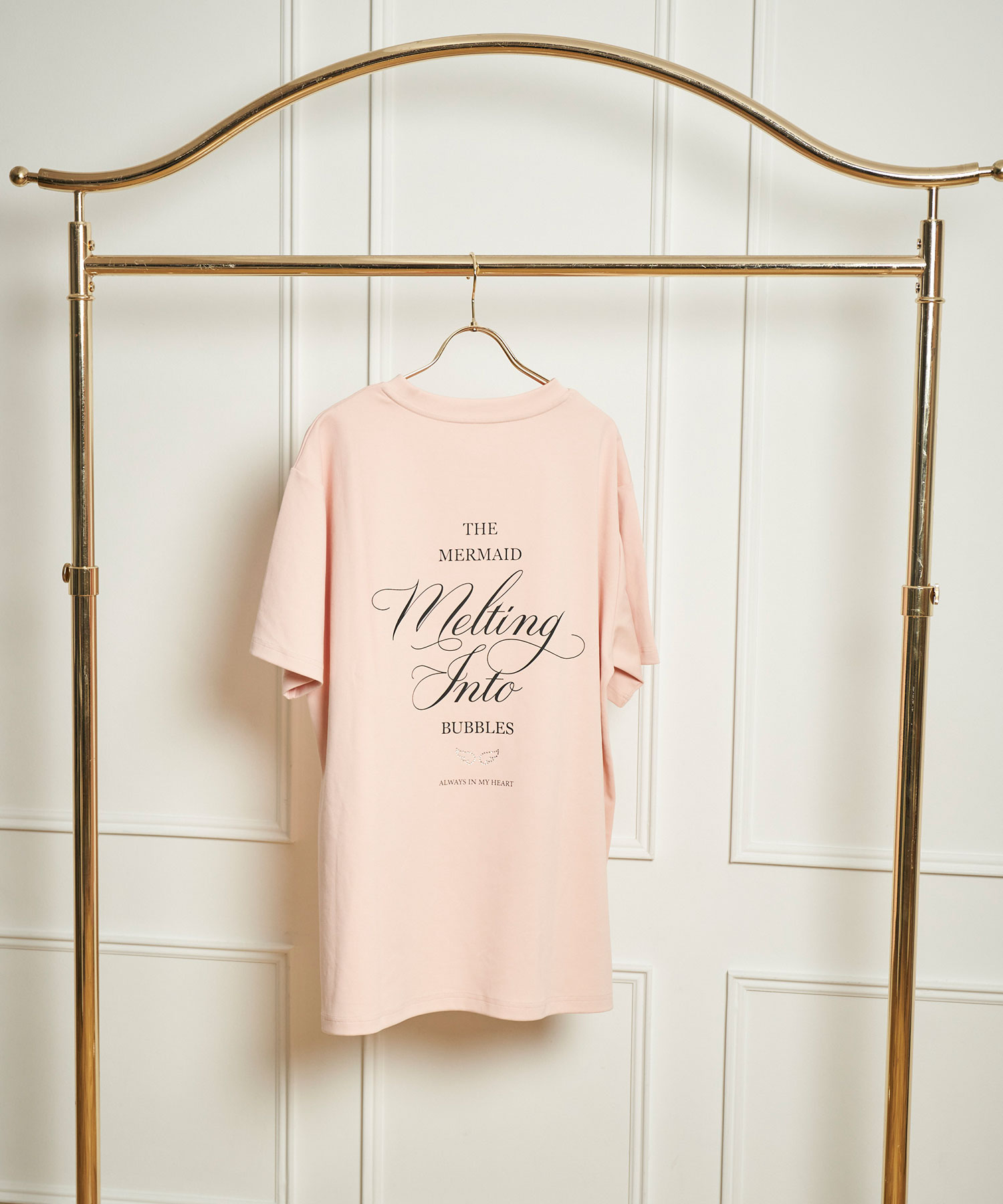 UNISEX BACK LOGO T / PINK