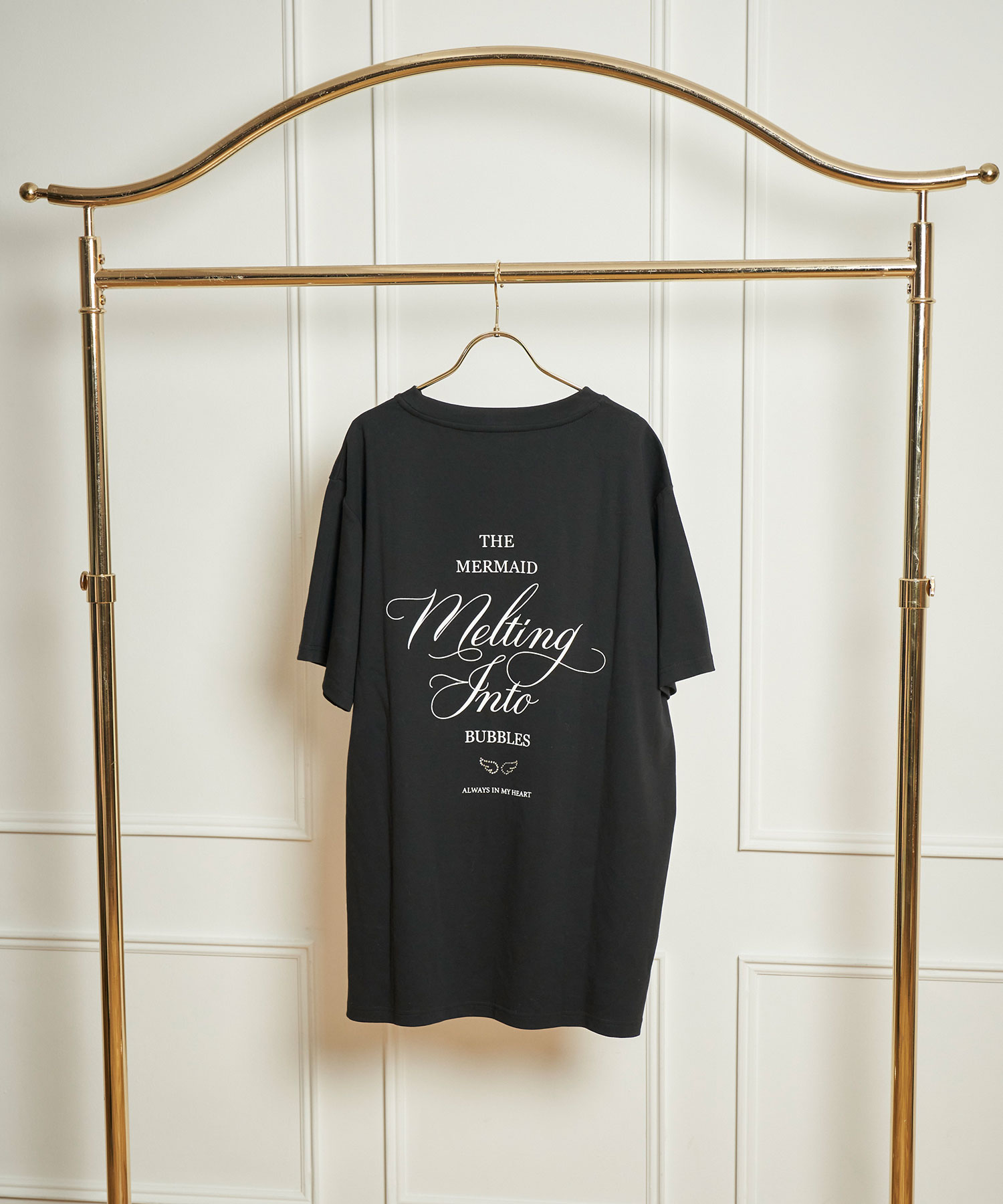 UNISEX BACK LOGO T / BLACK