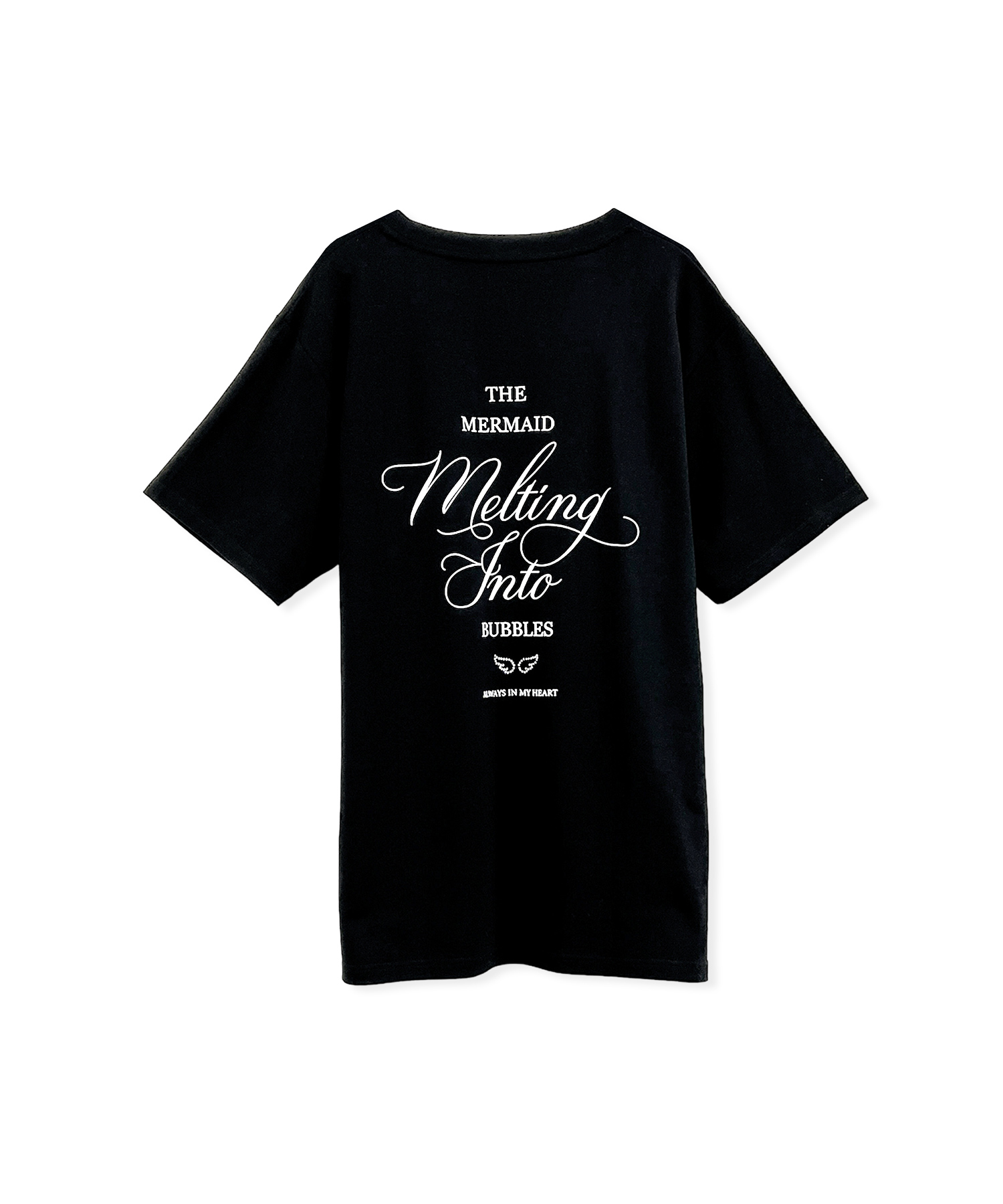 UNISEX BACK LOGO T / BLACK