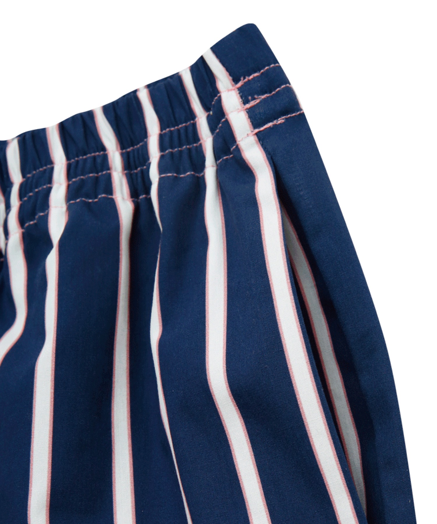 Navy Pink Stripe Pants