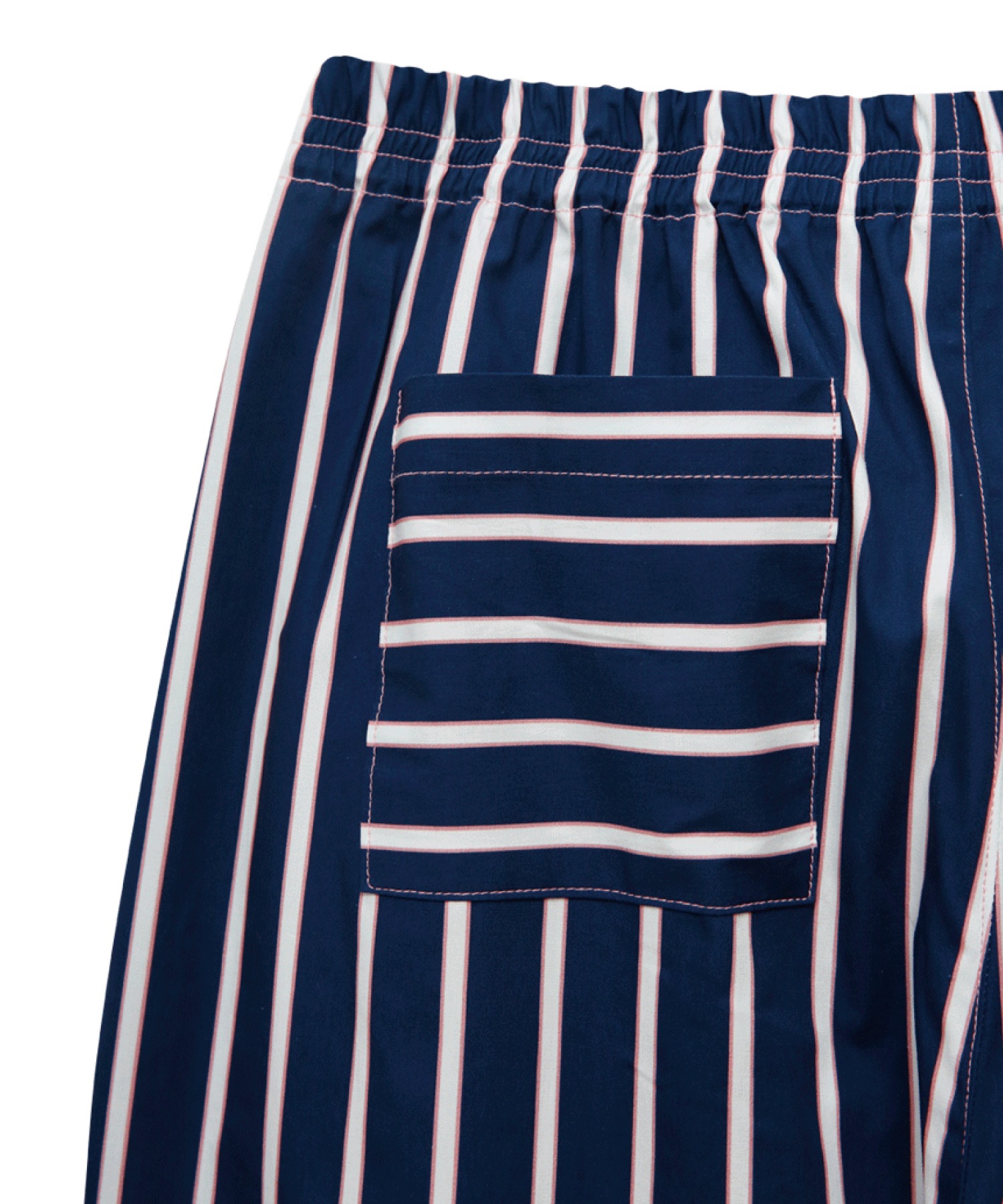 Navy Pink Stripe Pants