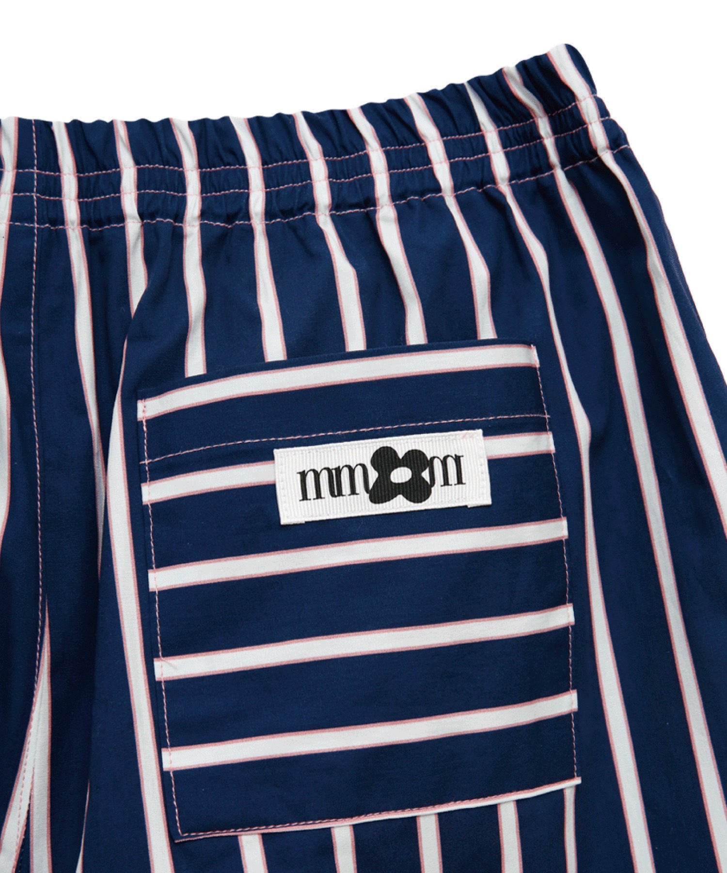 Navy Pink Stripe Pants