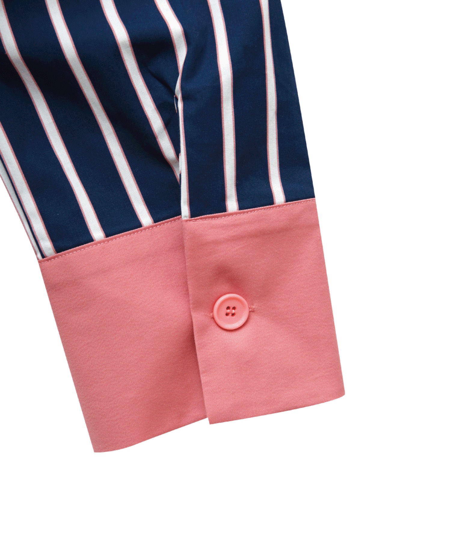 Navy Pink Stripe Shirt