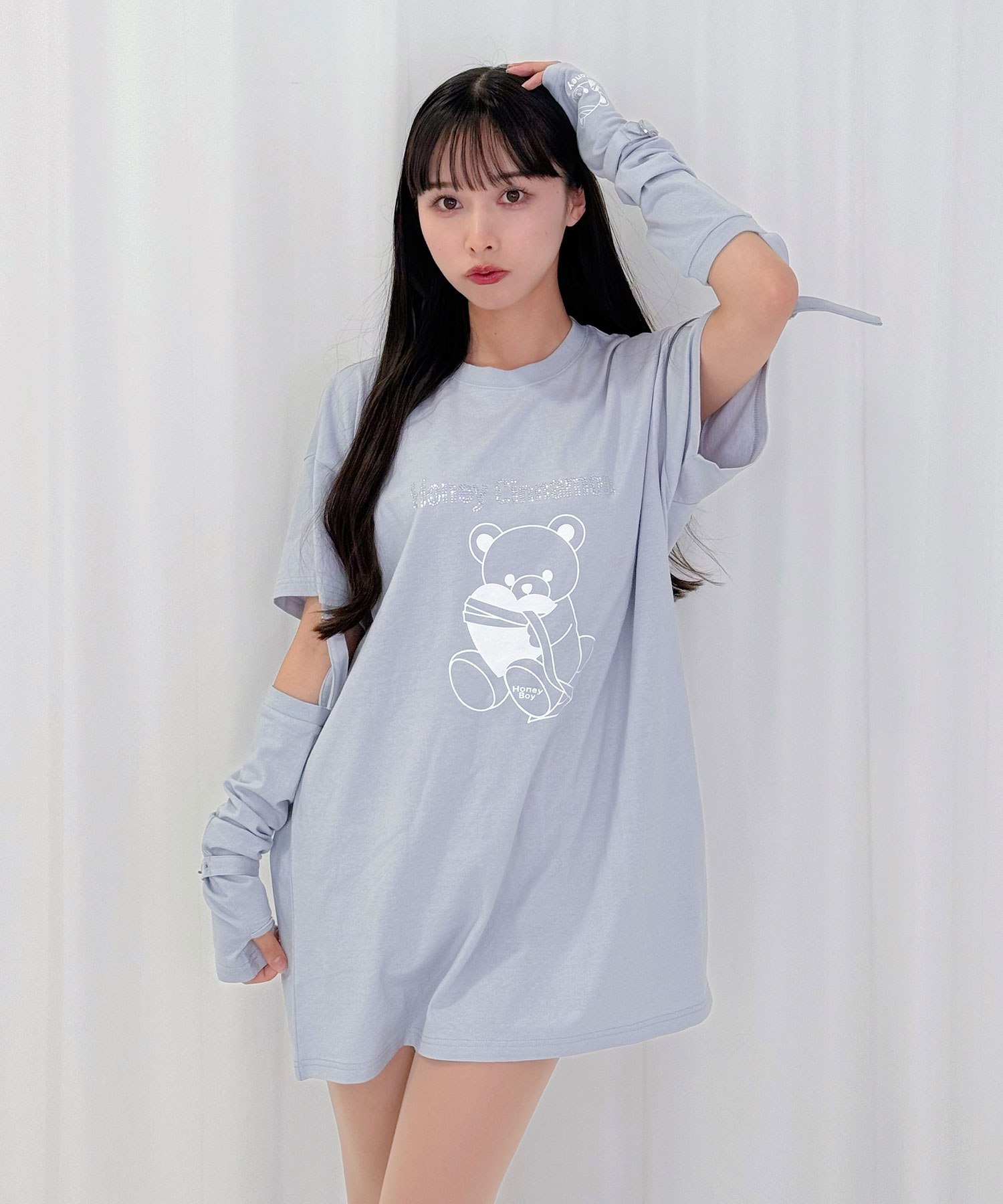 シナモンくんアームカバー付きTシャツ