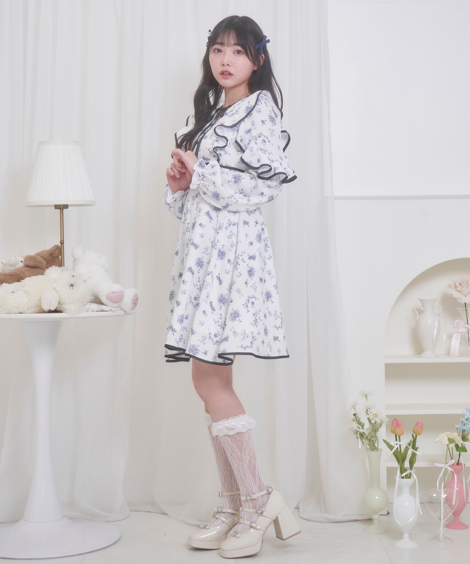 ハニートワール柄ワンピース – BUNNY APARTMENT