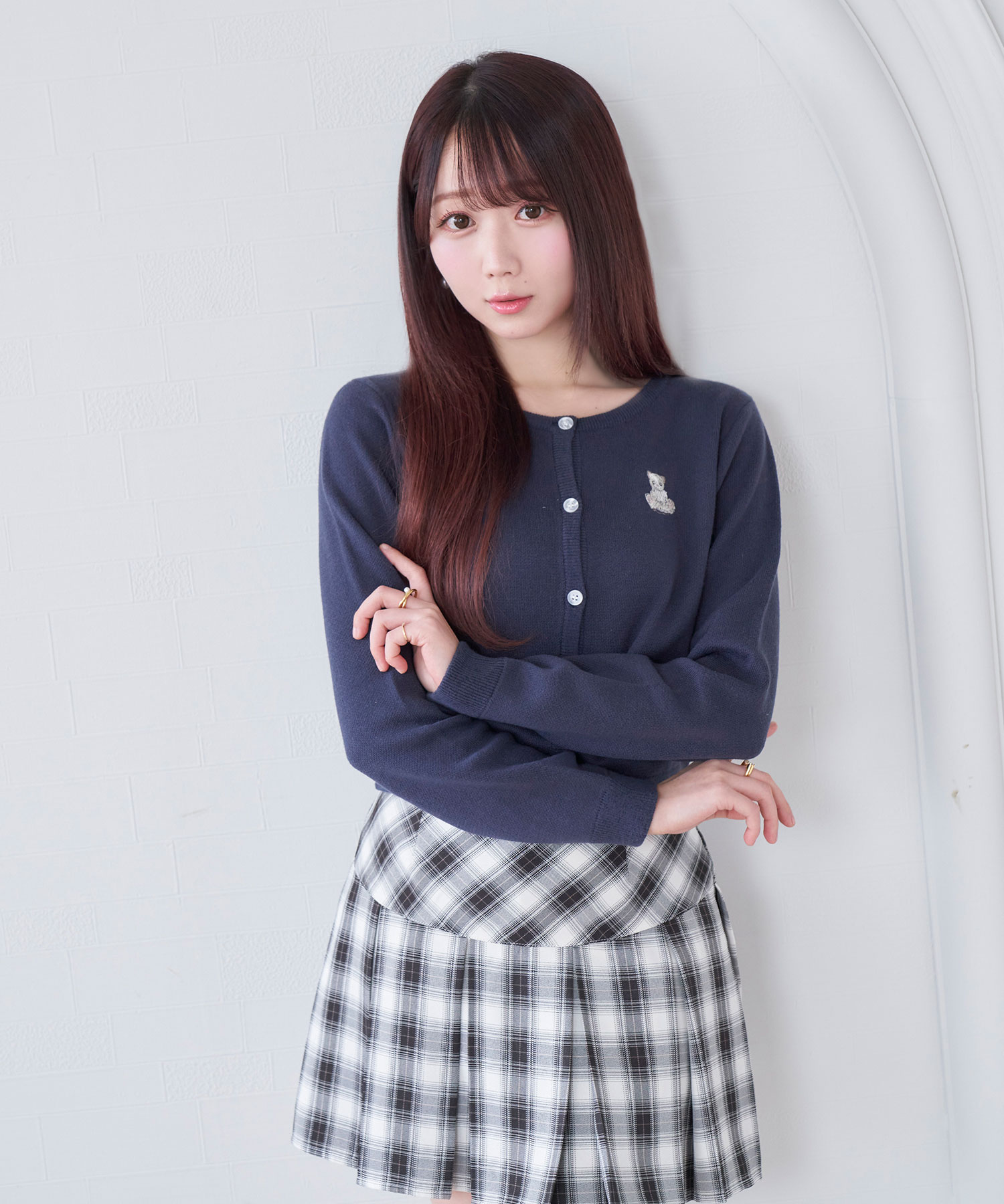 cat emb round neck c/d