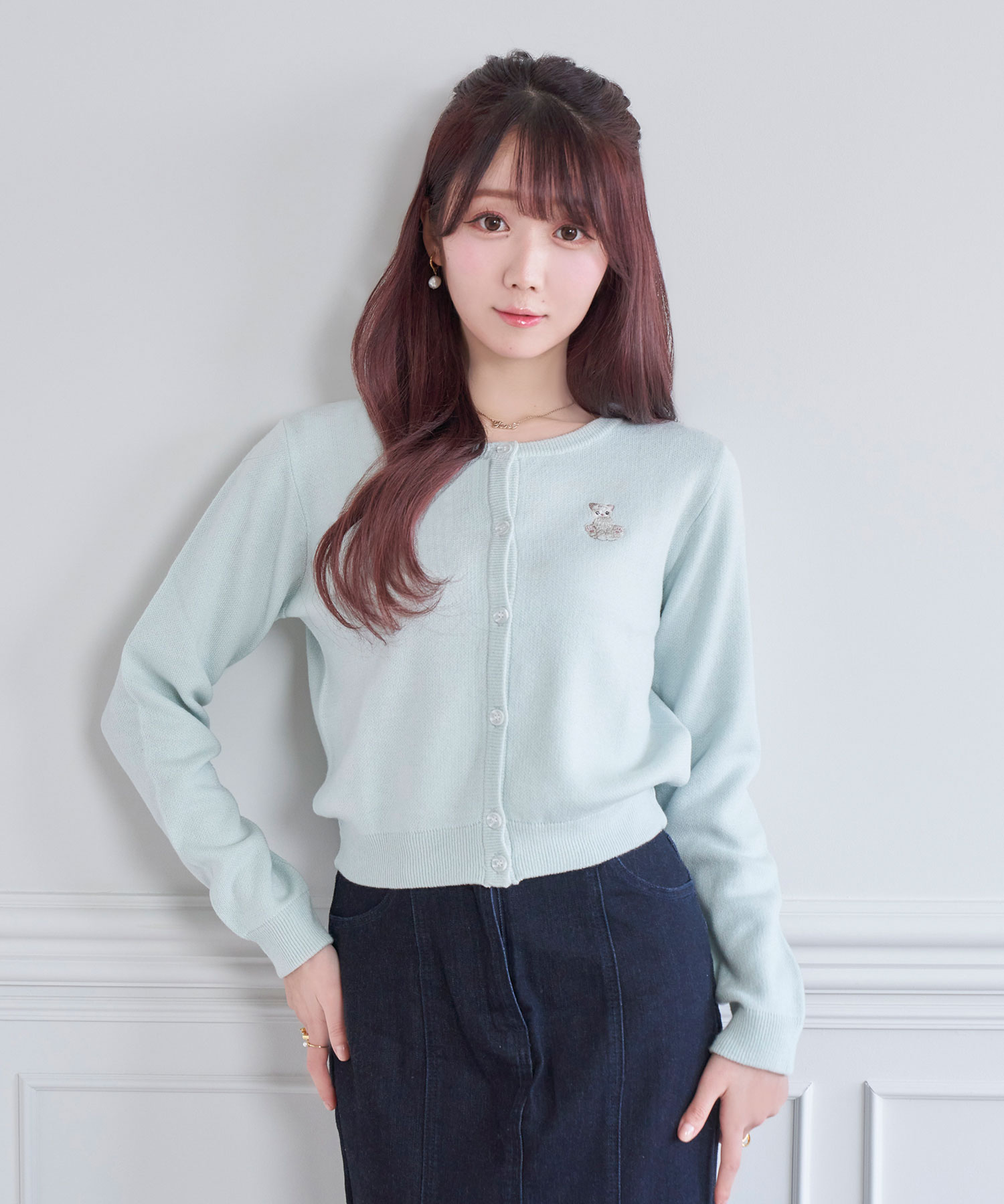 Rosé Muse cami dress set cardigan ブラック - ワンピース