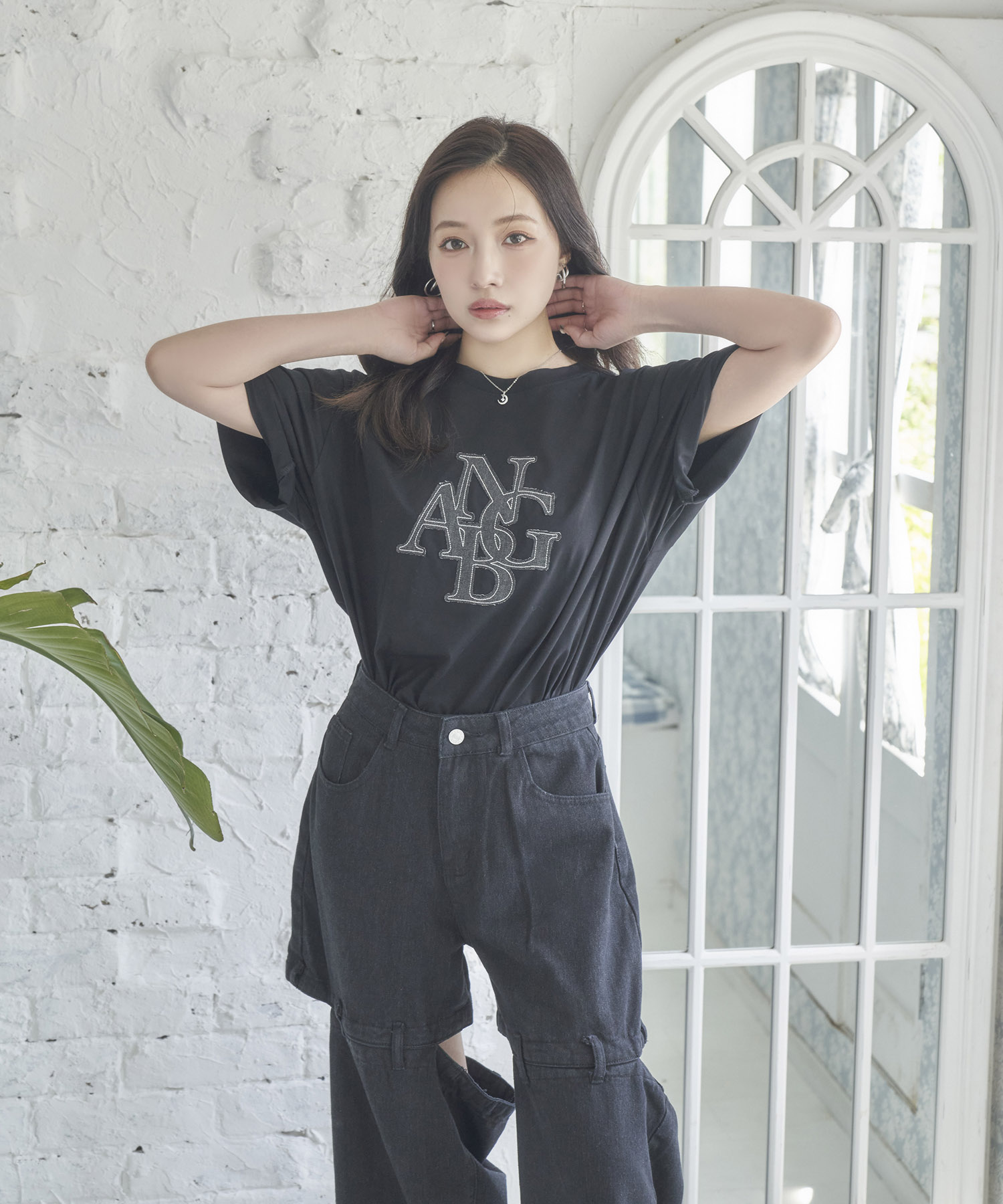 UNISEX デニムパッチTシャツ – BUNNY APARTMENT