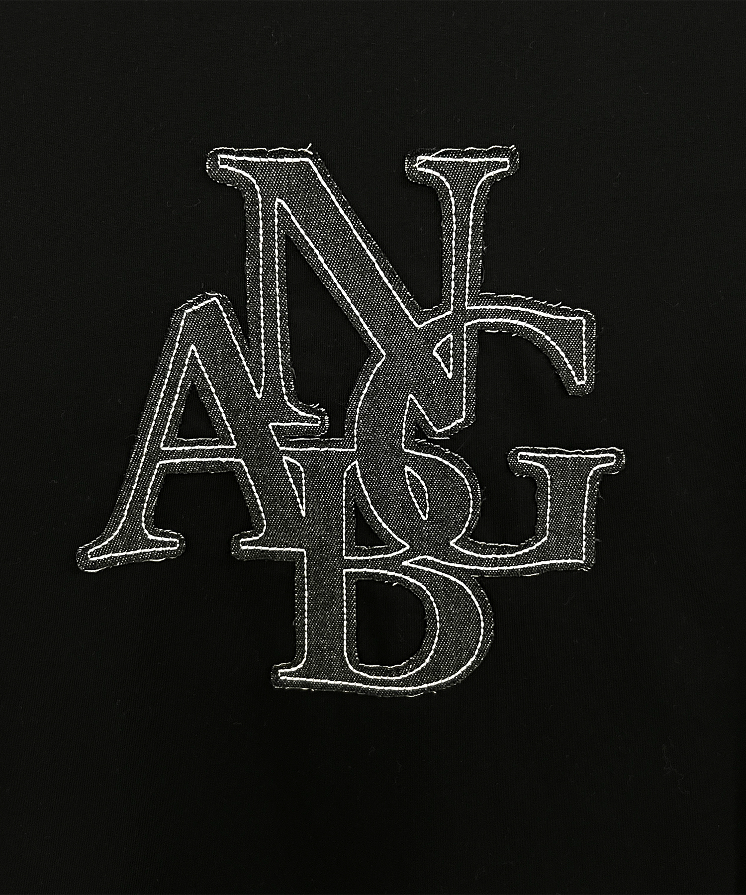 UNISEX デニムパッチTシャツ