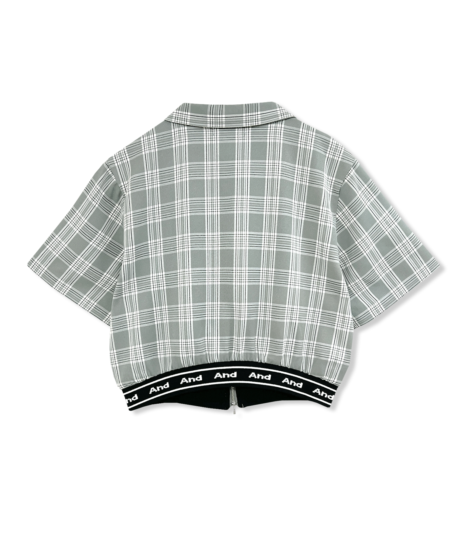 ダブルジップクロップドシャツ