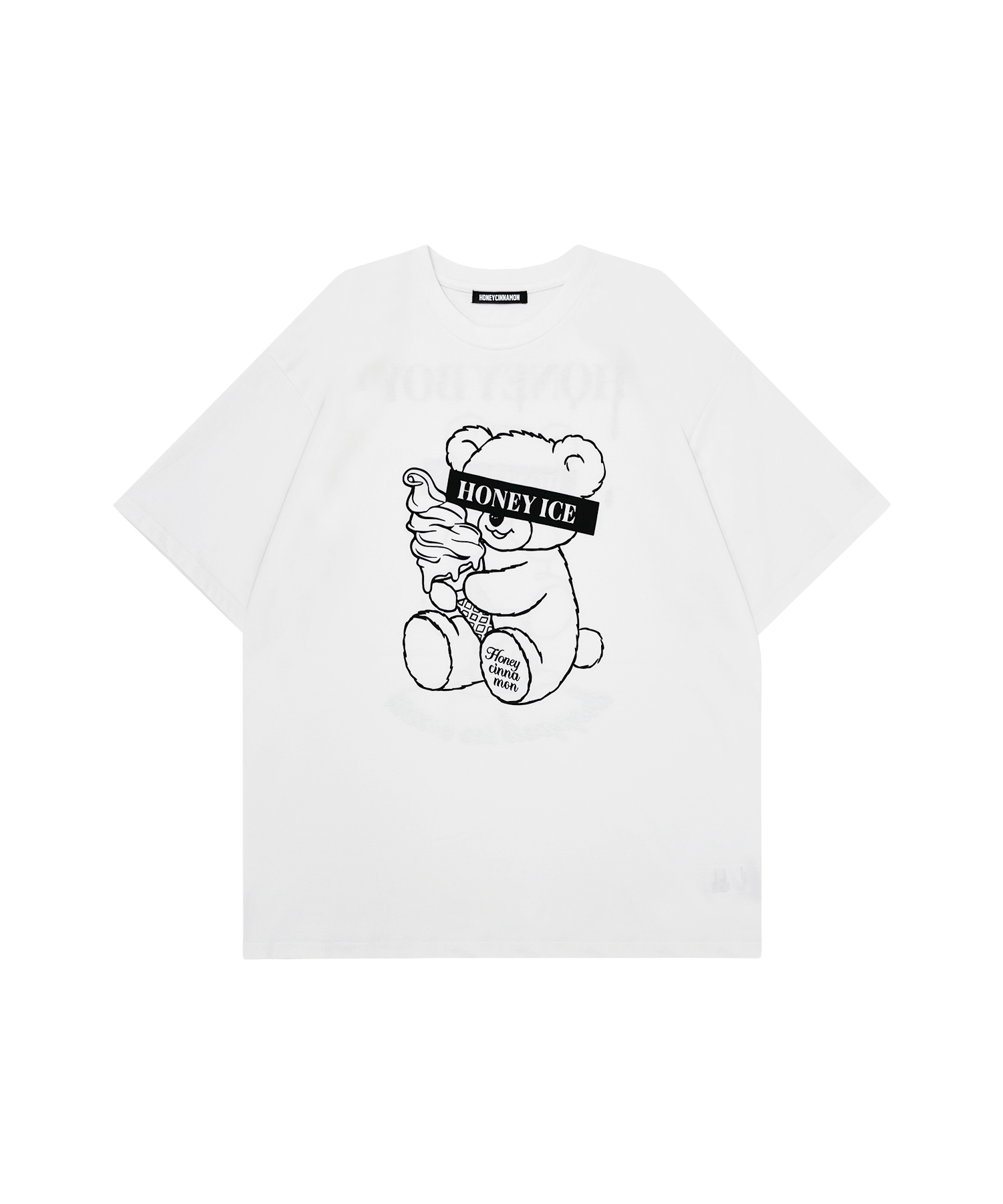 アイス目隠しシナモンTシャツ