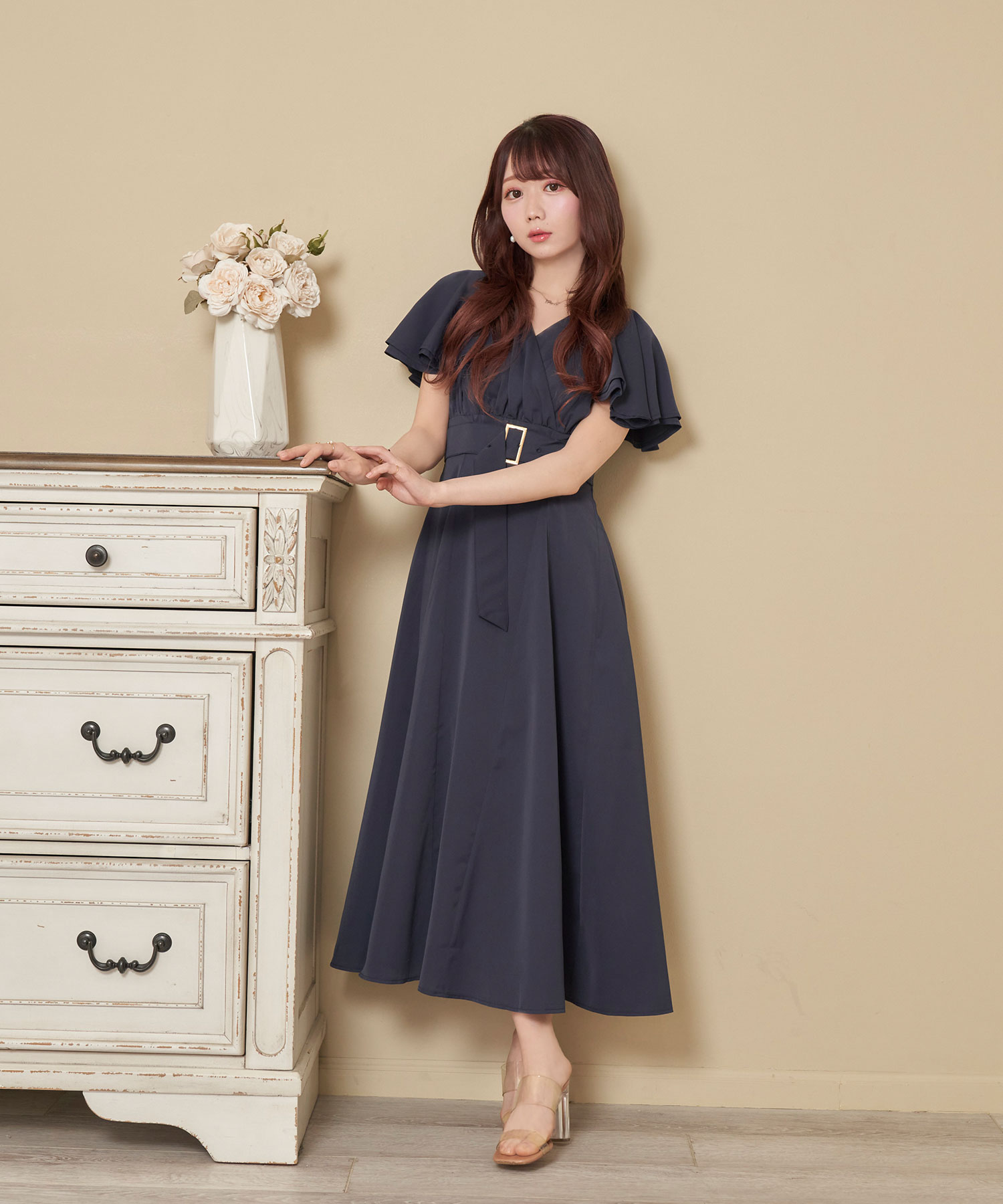 鈴*様 ロゼミューズ　stripe flare dress新品 stripe flare dress – BUNNY APARTMENT