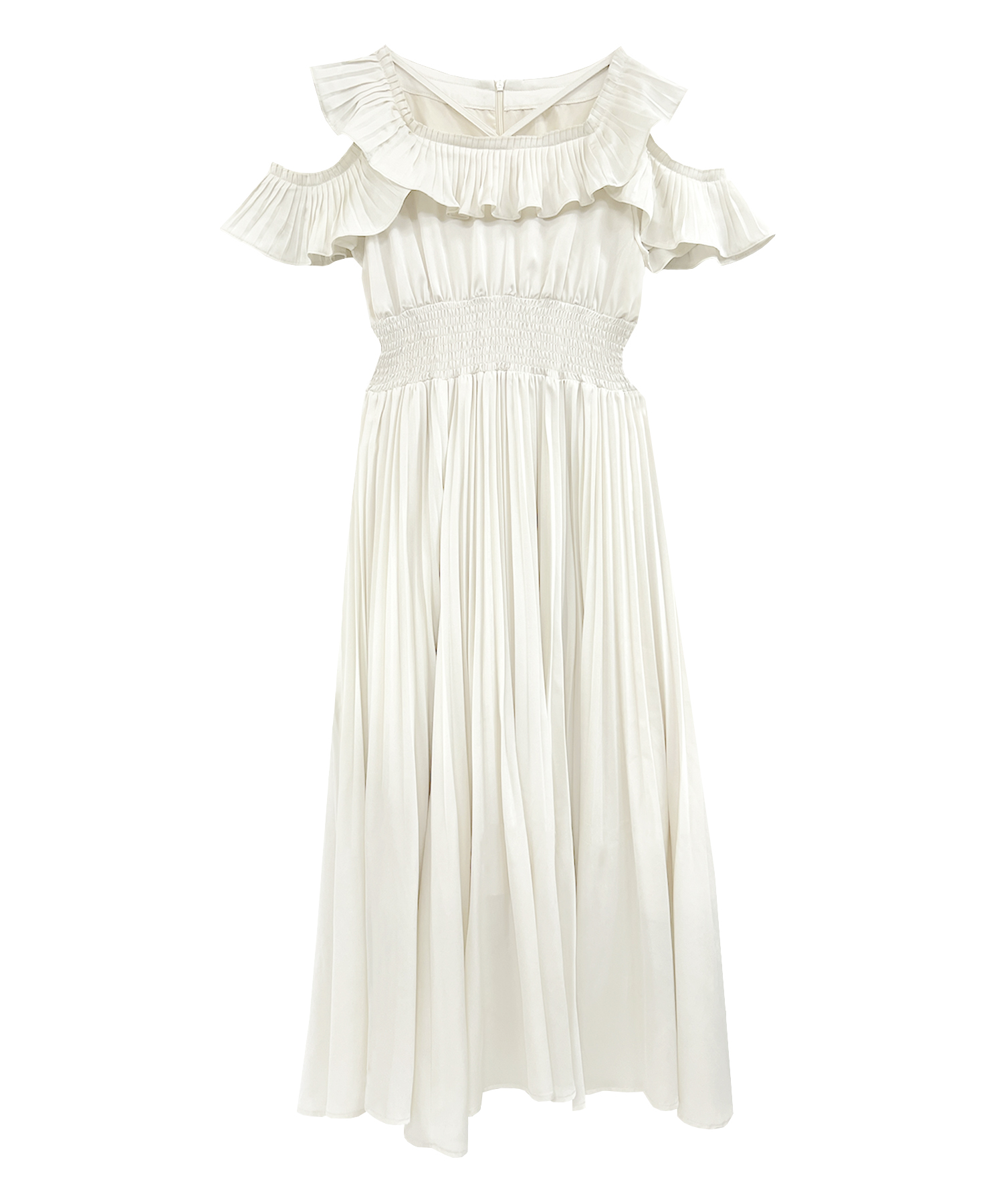 pleated collar resort style dress