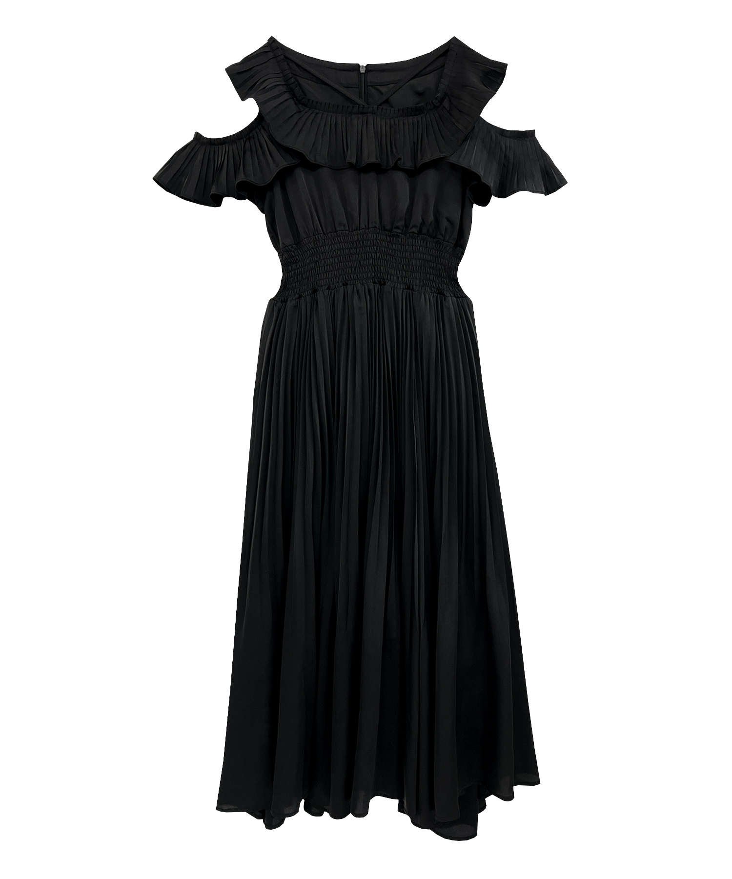 pleated collar resort style dress