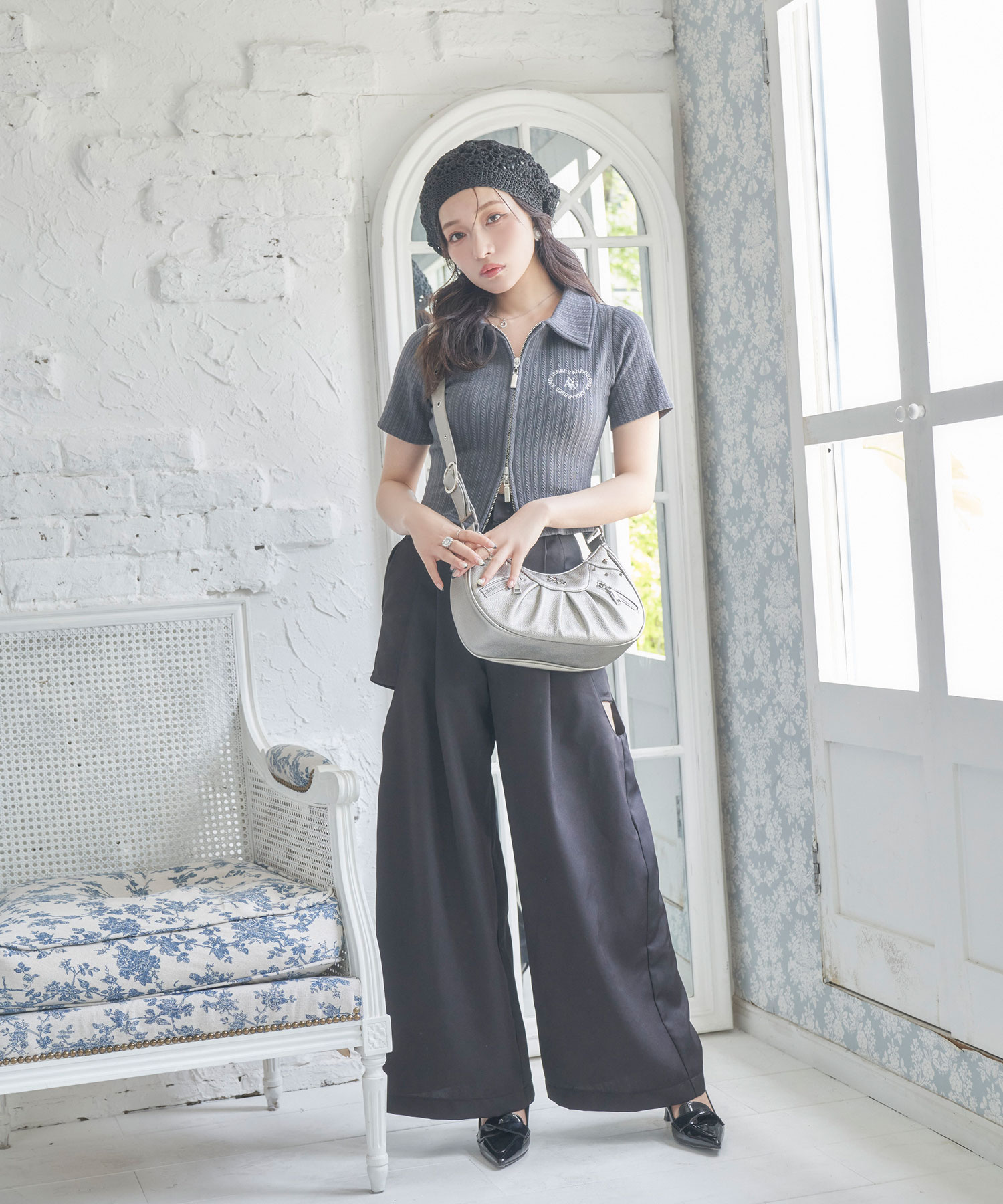 タックショルダーバッグ