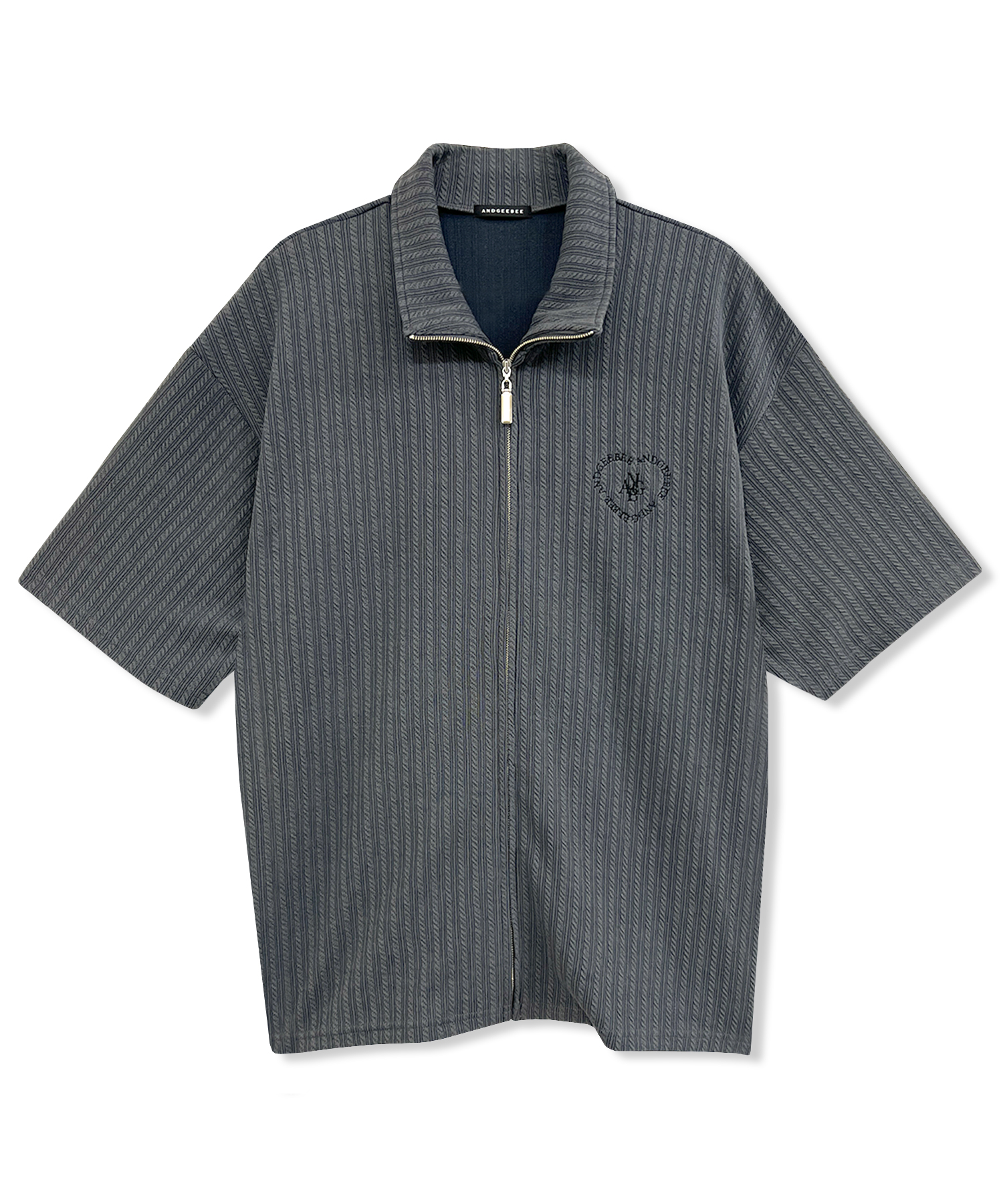 UNISEX フルジップケーブルトップス