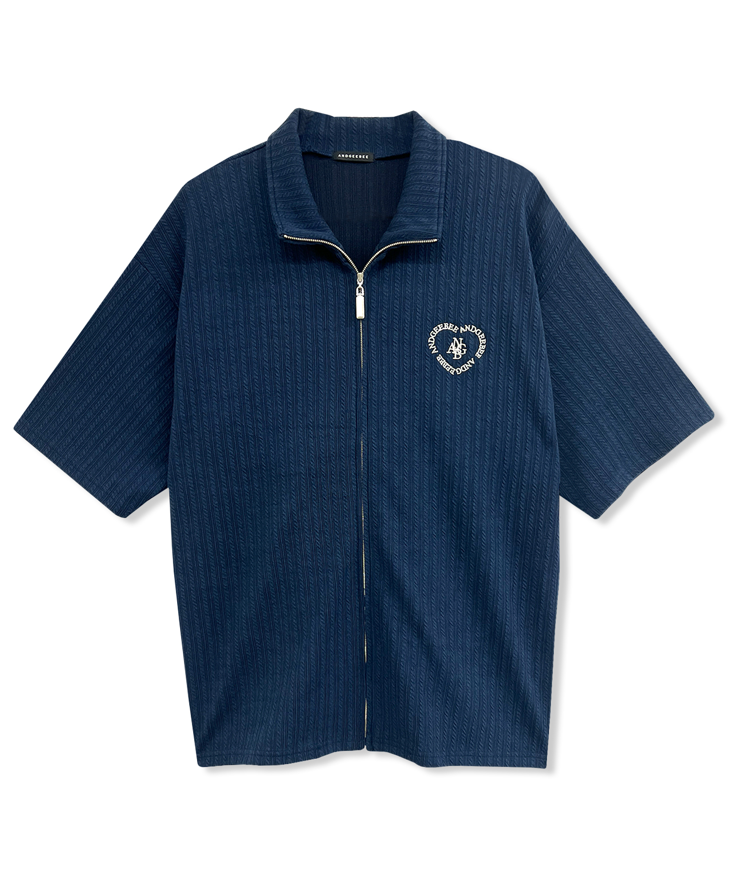 UNISEX フルジップケーブルトップス