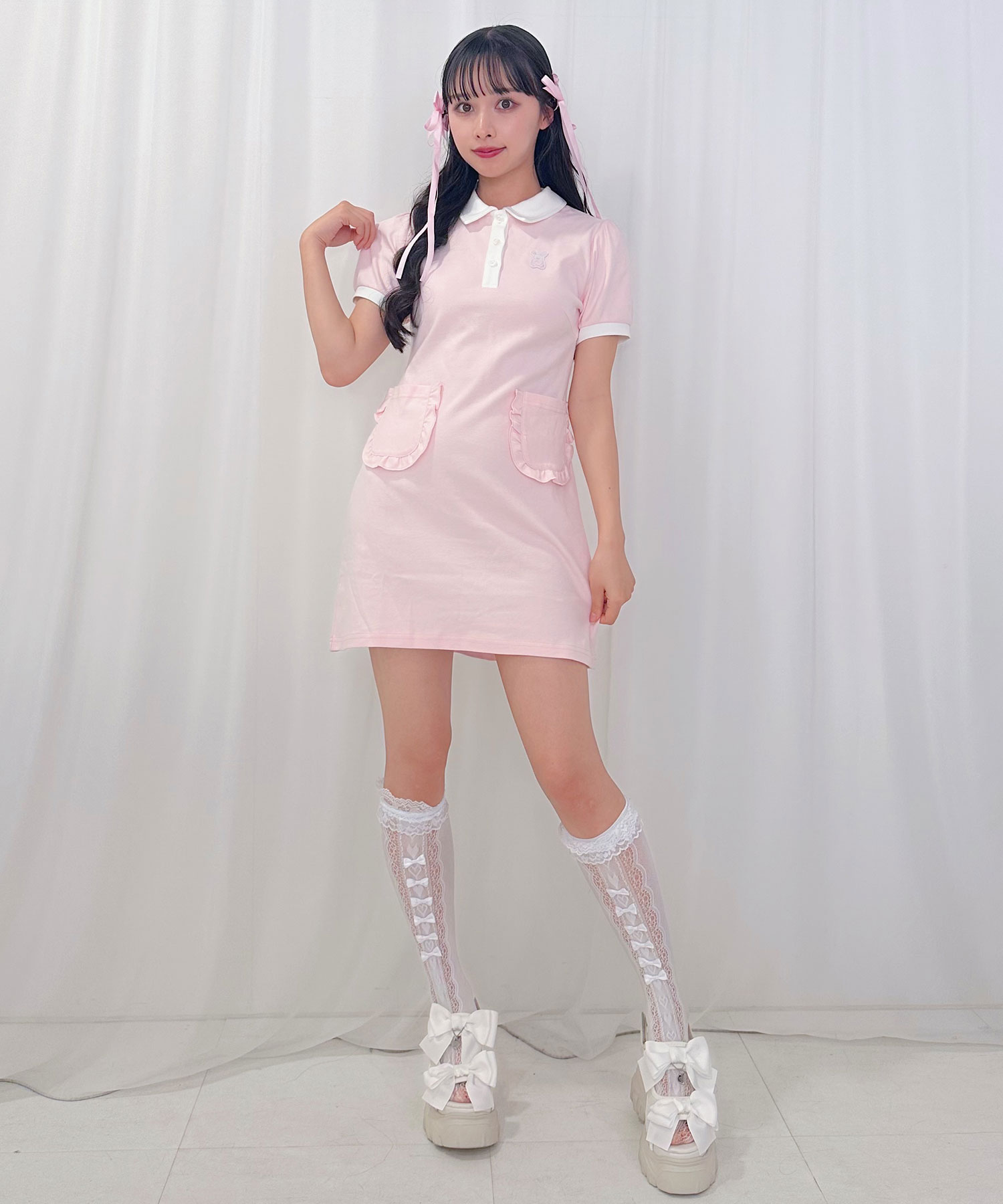 フリルポケットポロワンピース – BUNNY APARTMENT