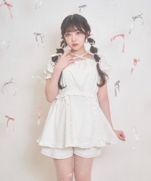 コットンレースセットアップ