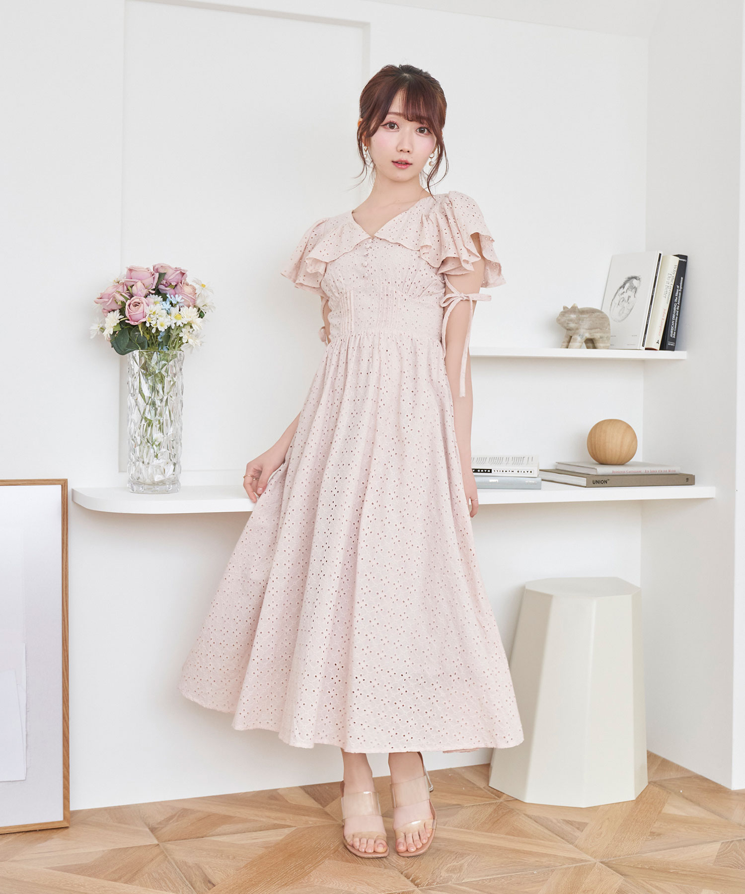 cotton lace flare dress – BUNNY APARTMENT