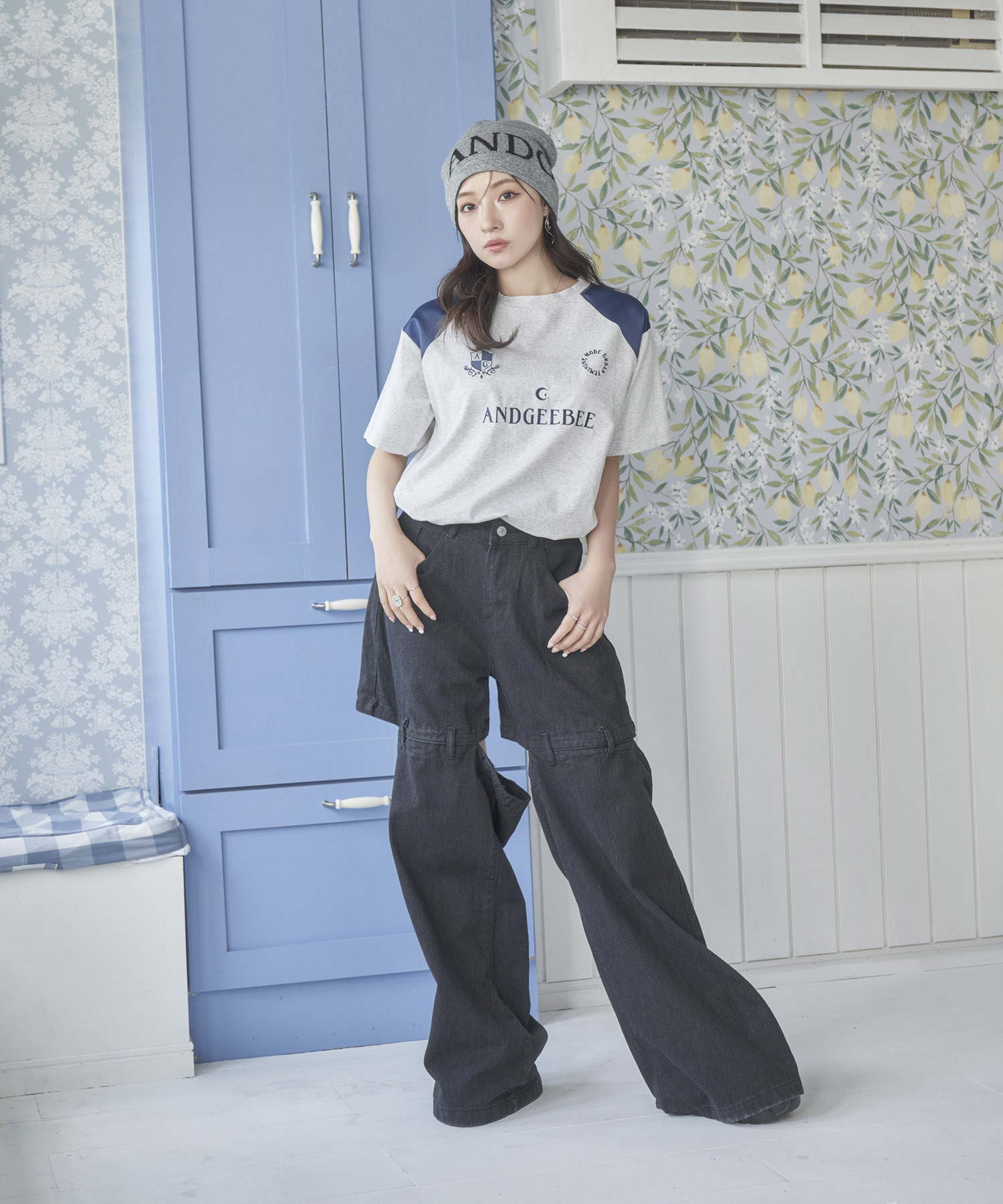 UNISEX スタッズケミカルT（Tシャツ/カットソー）｜ANDGEEBEE