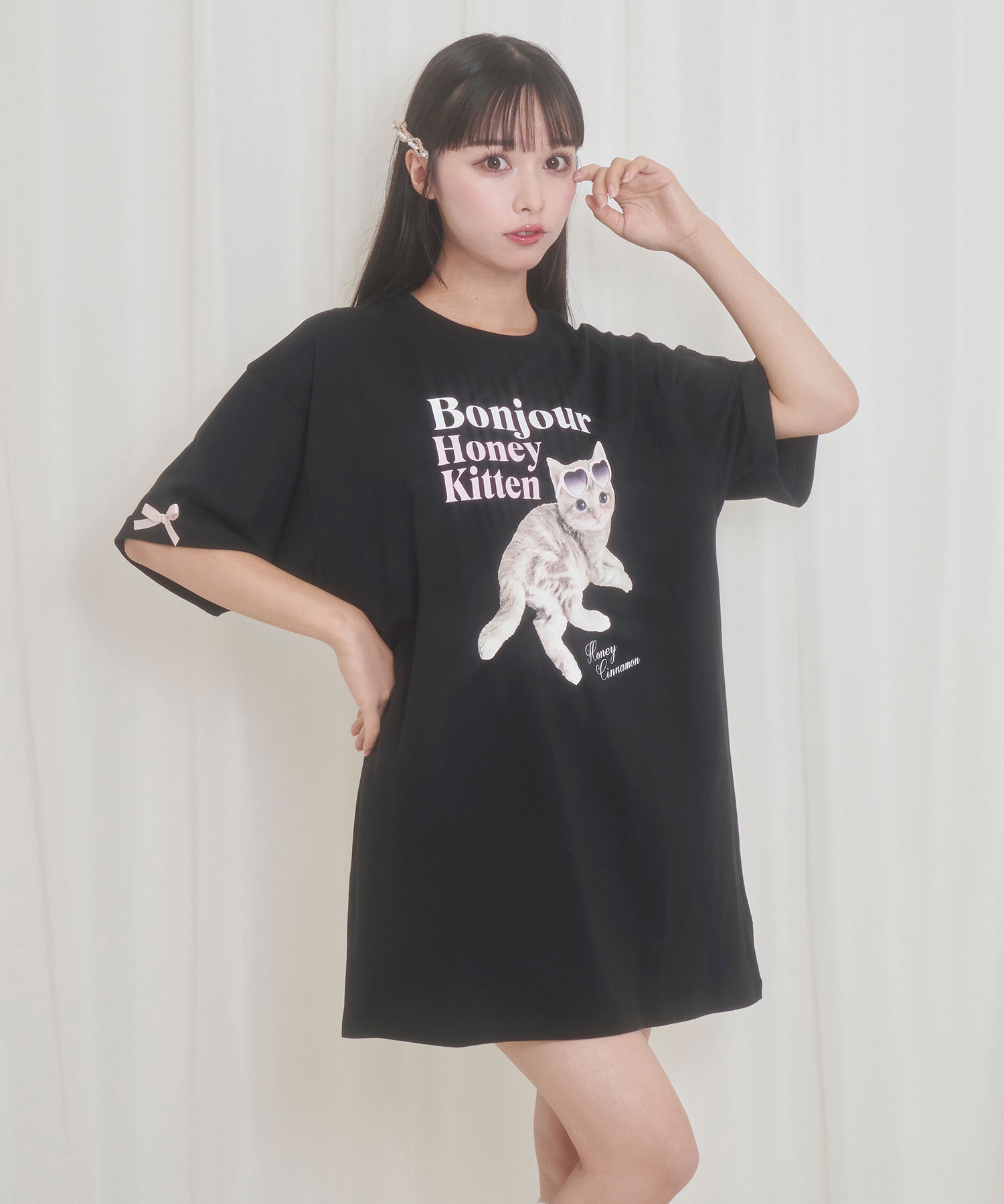 Heart glasses Kitten Tシャツ – BUNNY APARTMENT