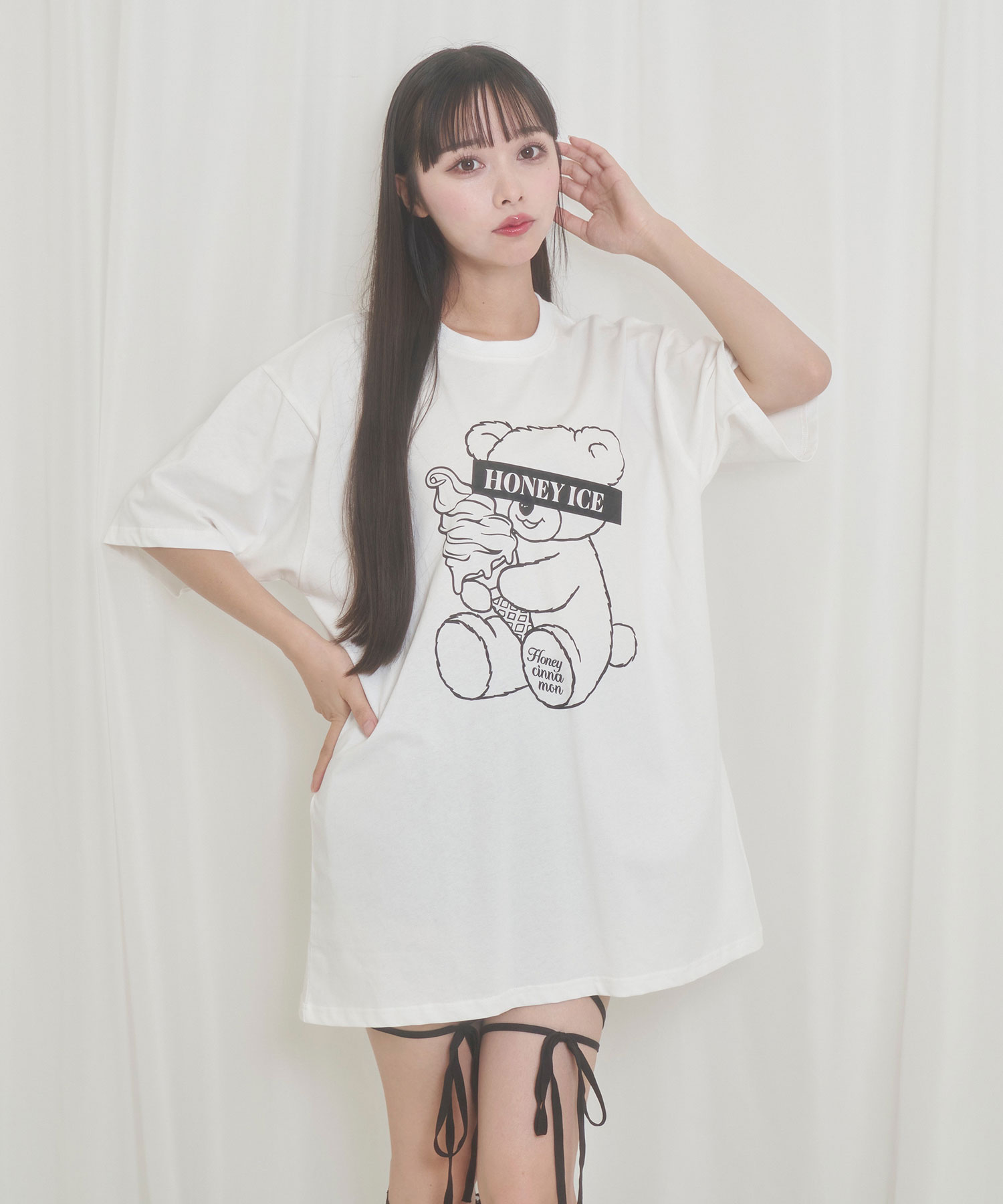 アイス目隠しシナモンTシャツ