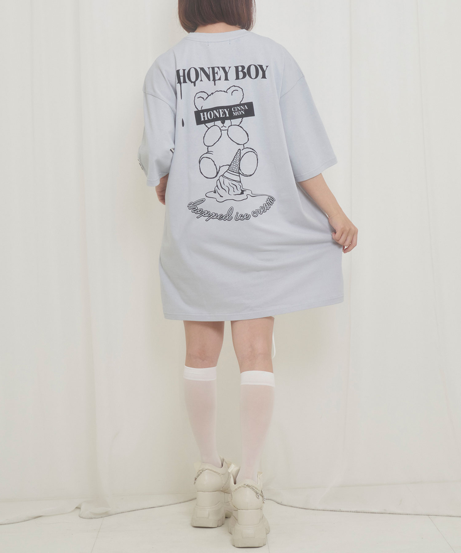 アイス目隠しシナモンTシャツ