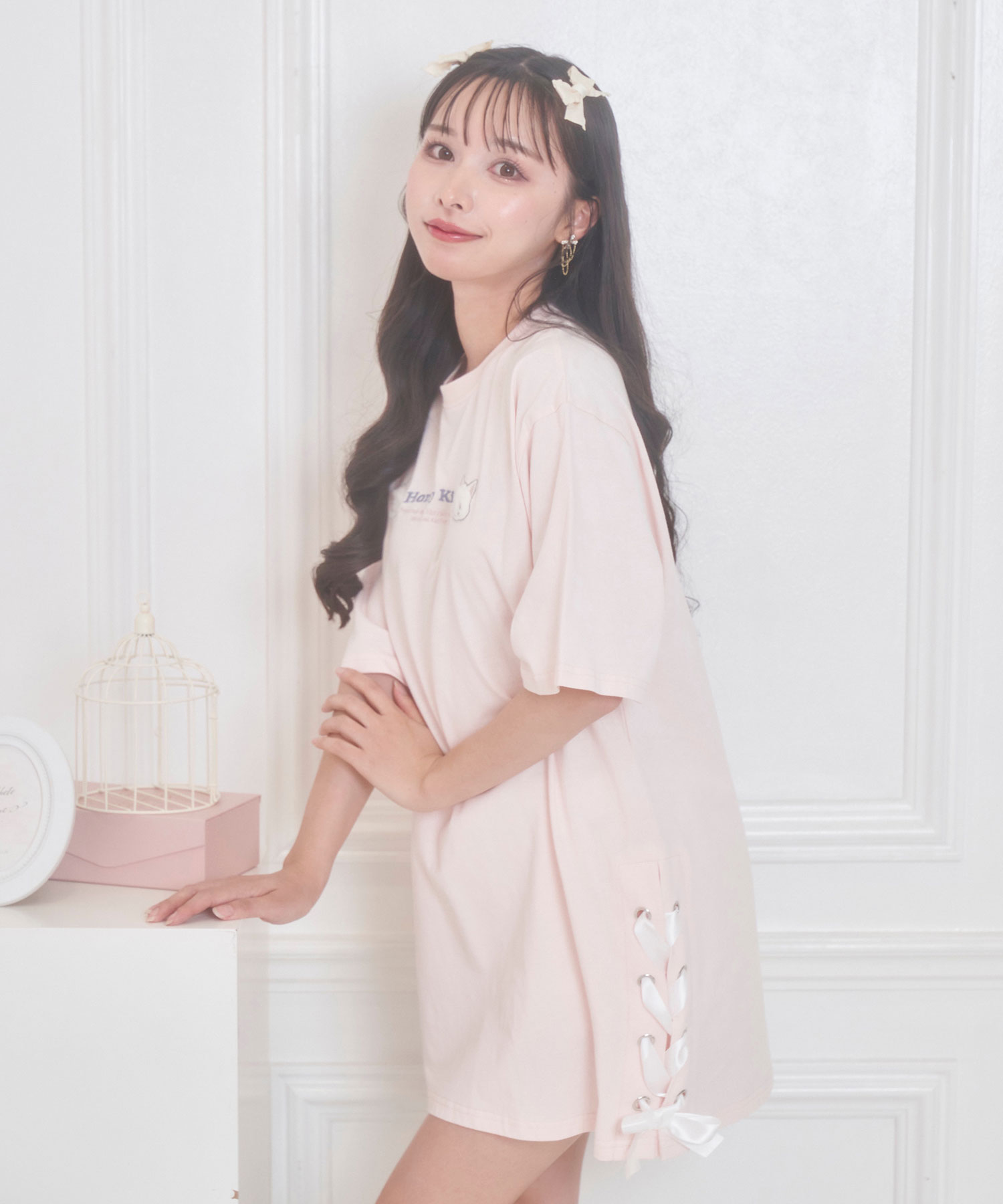 HoneyKittenレースアップTシャツ – BUNNY APARTMENT