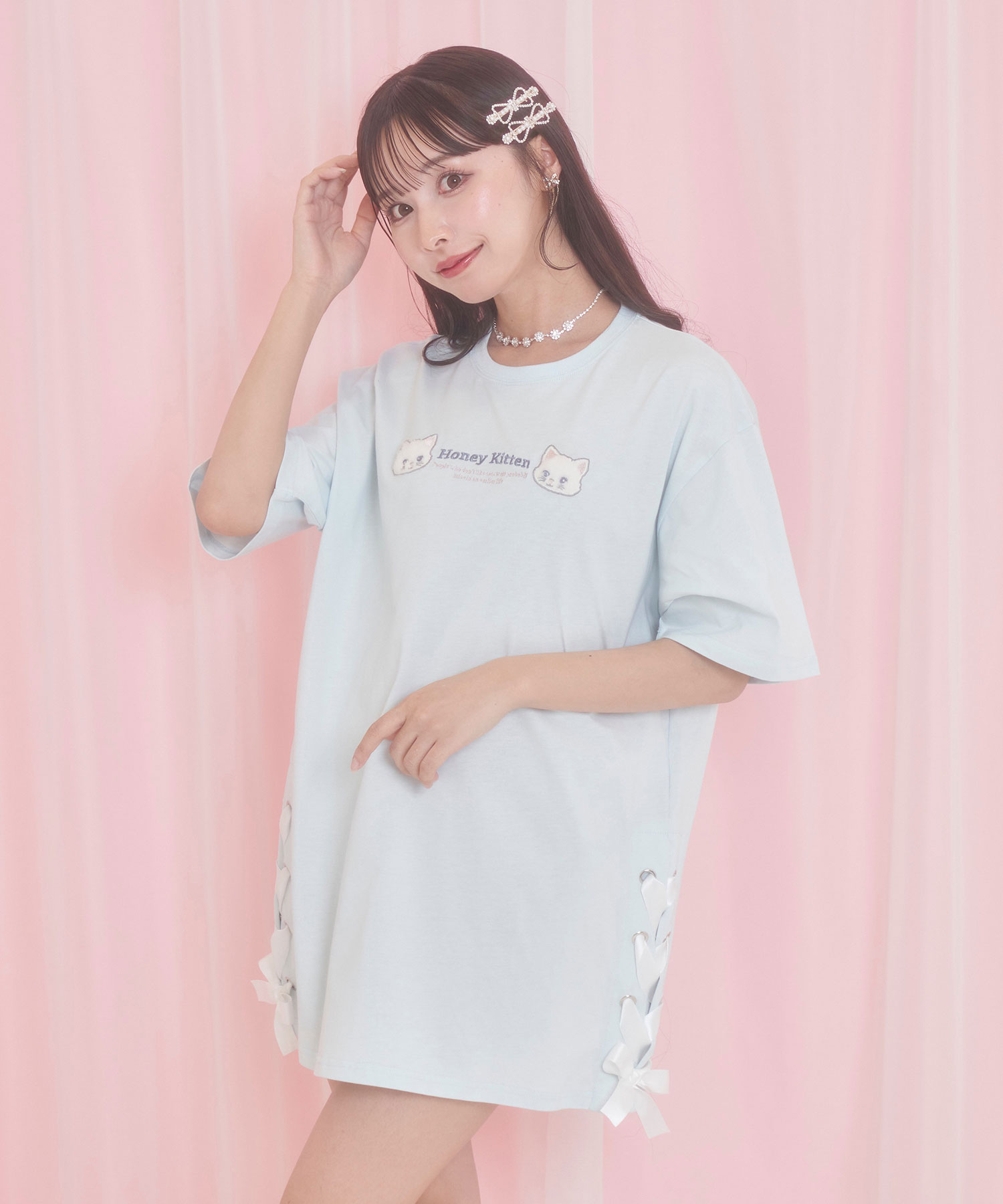 HoneyKittenレースアップTシャツ – BUNNY APARTMENT