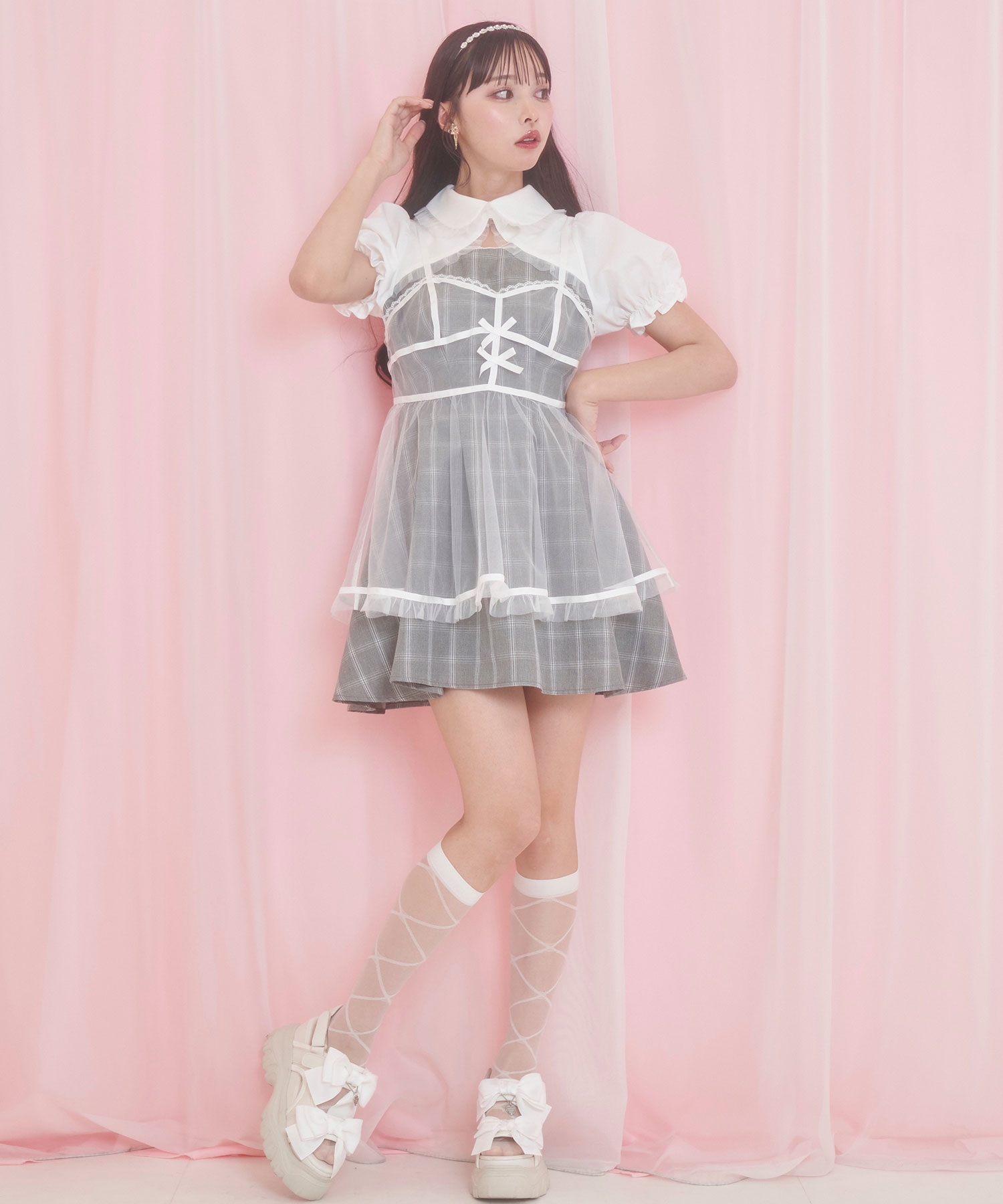 コルセット風チュールキャミ付きワンピース – BUNNY APARTMENT