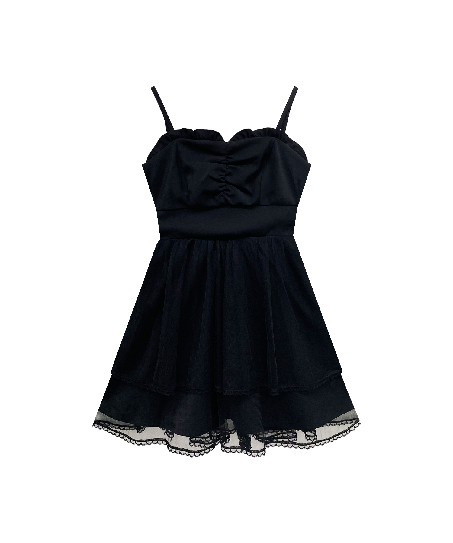 チュールガウンキャミワンピセット