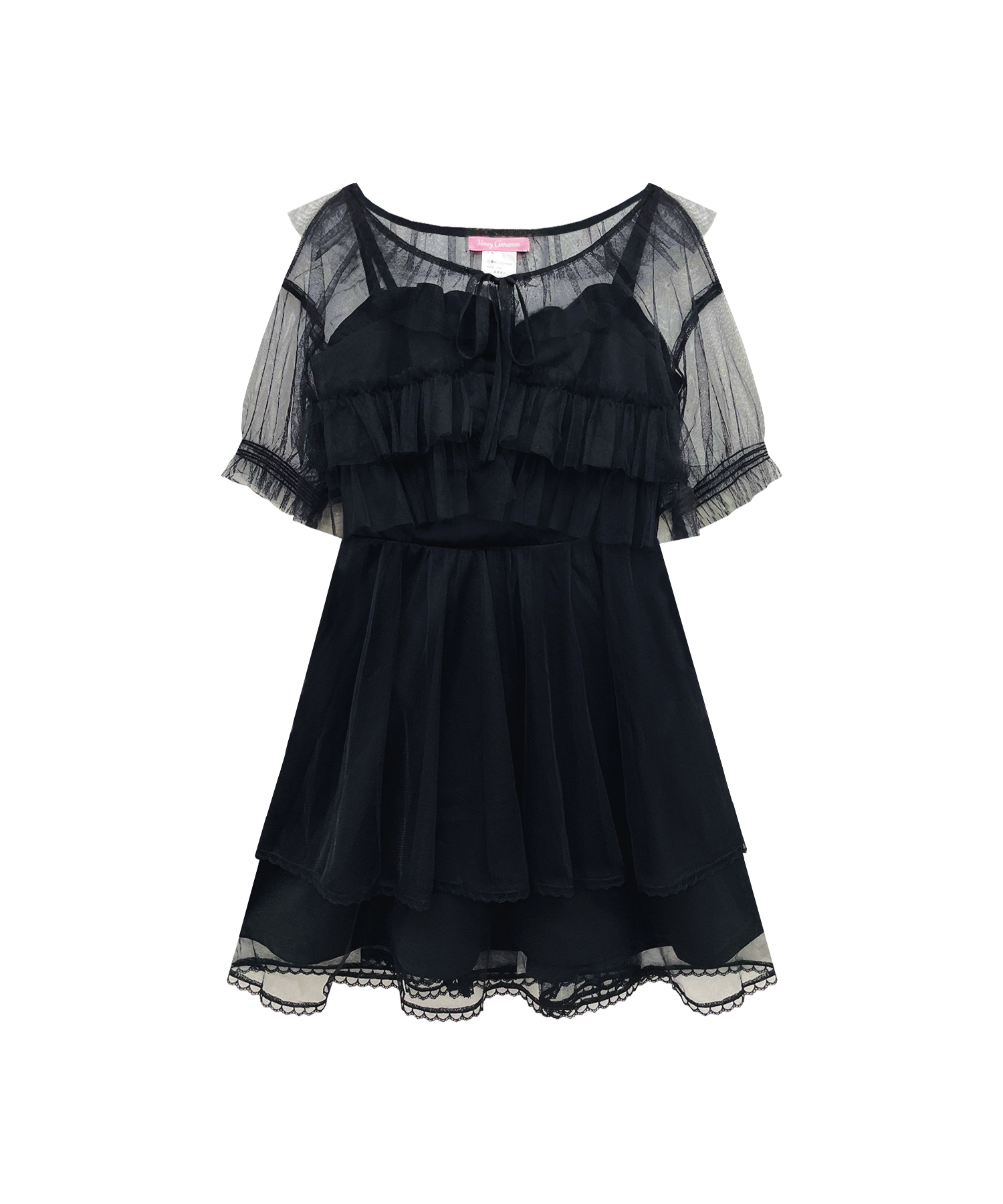 チュールガウンキャミワンピセット