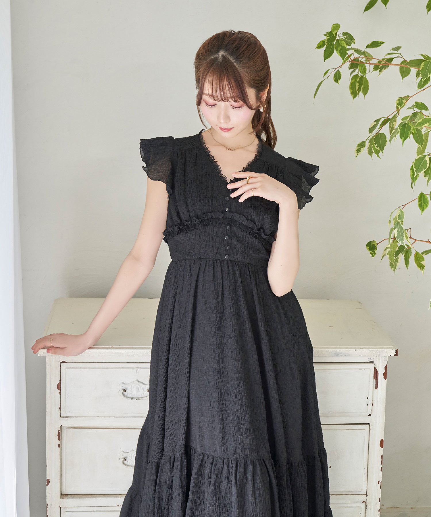 raffle tiered resort dress – BUNNY APARTMENT