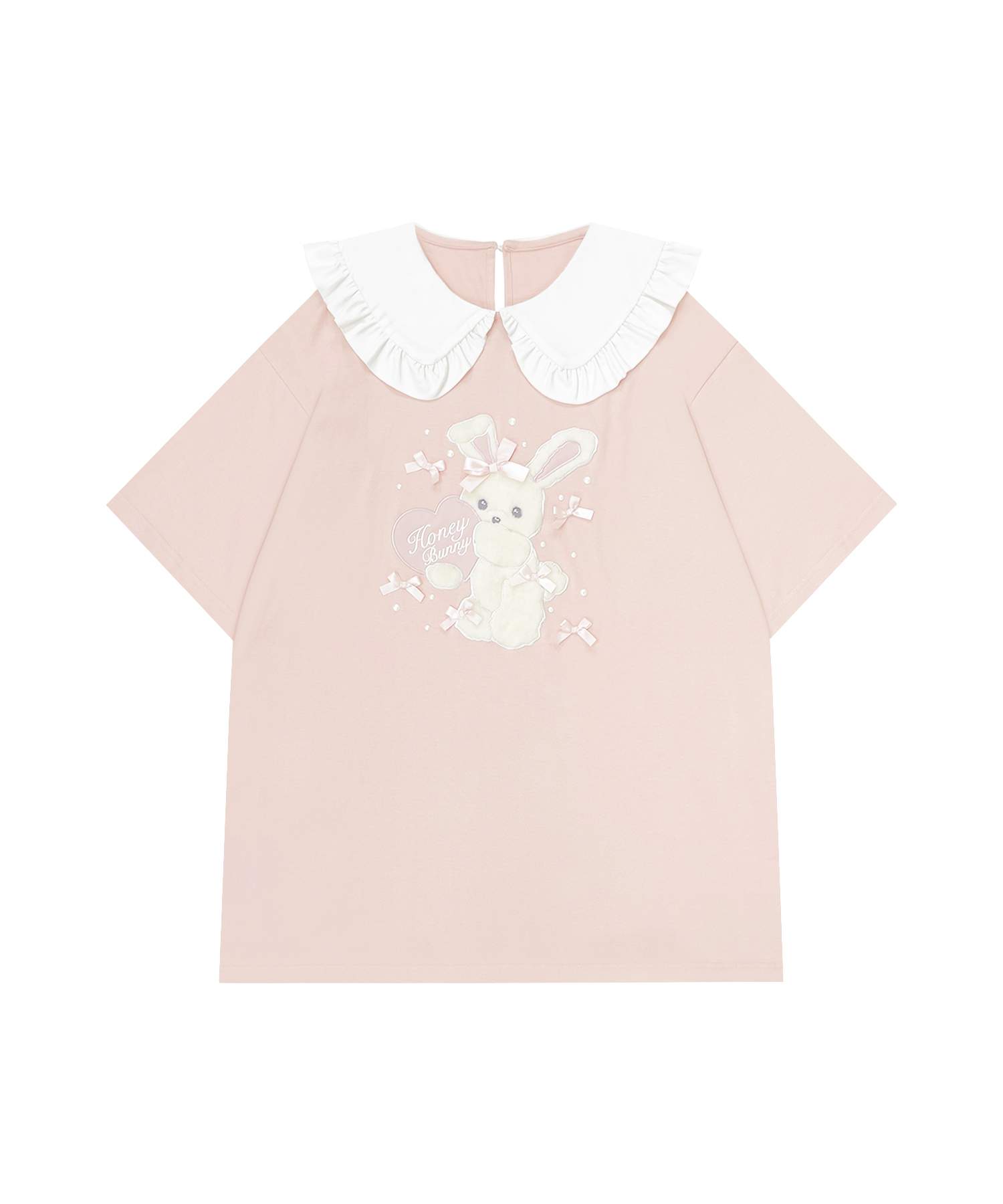リボンまみれハニーちゃん襟付きTシャツ – BUNNY APARTMENT
