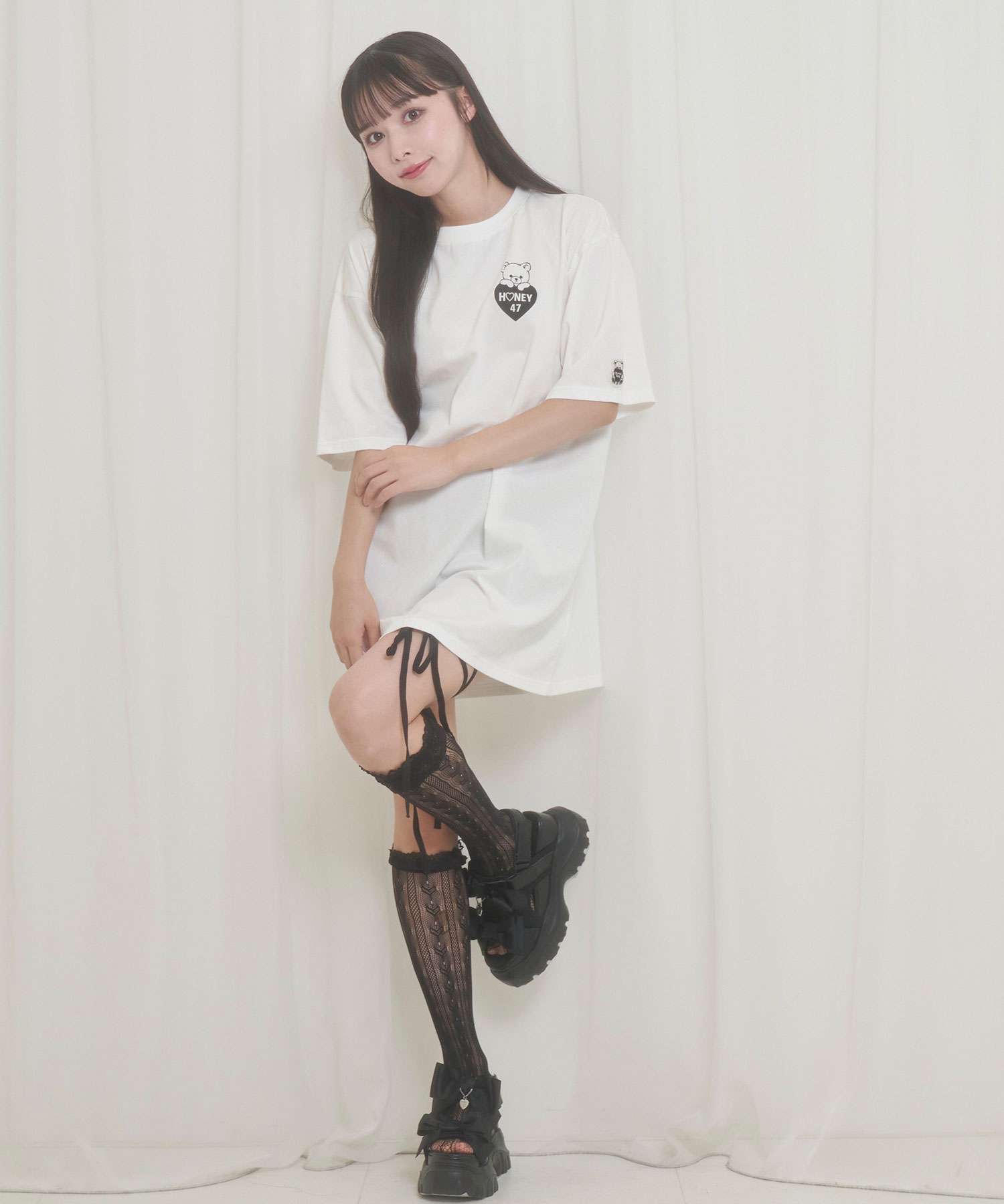 未使用 ★ HANA with HONEYs ファンミ Tシャツ Lサイズ 新品未開封 HANA with HONEYs ファンミーティング ゲームシャツ