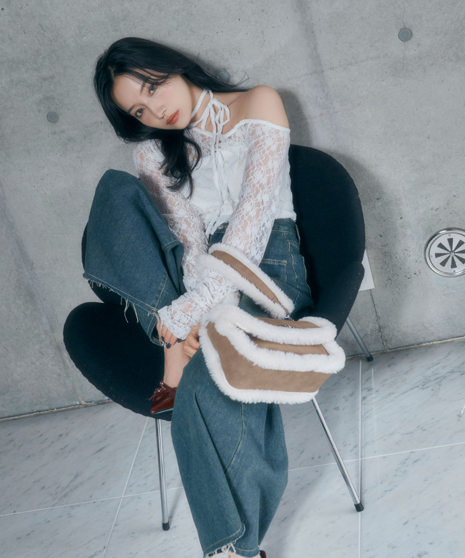 期間限定¥1,000 OFF】フェイクムートンショルダーバッグ – BUNNY