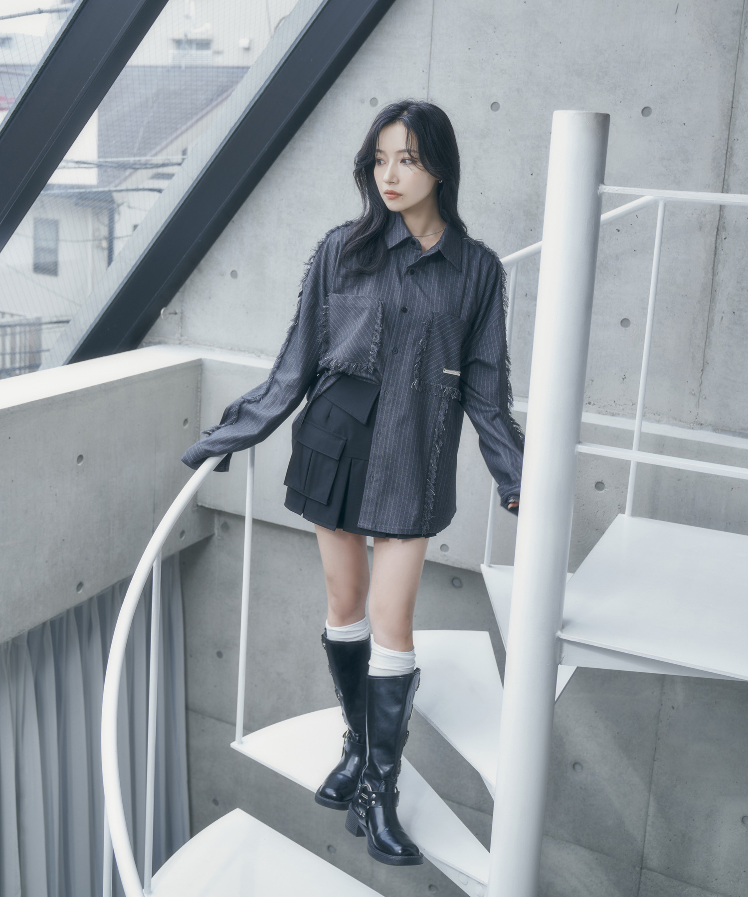 UNISEX フリンジストライプシャツ – BUNNY APARTMENT