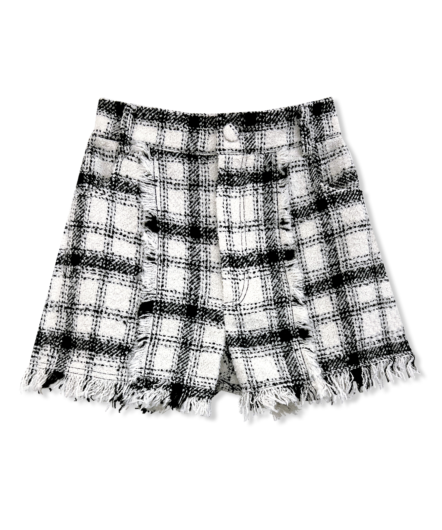 フリンジチェックジャケット ショーパンSET UP