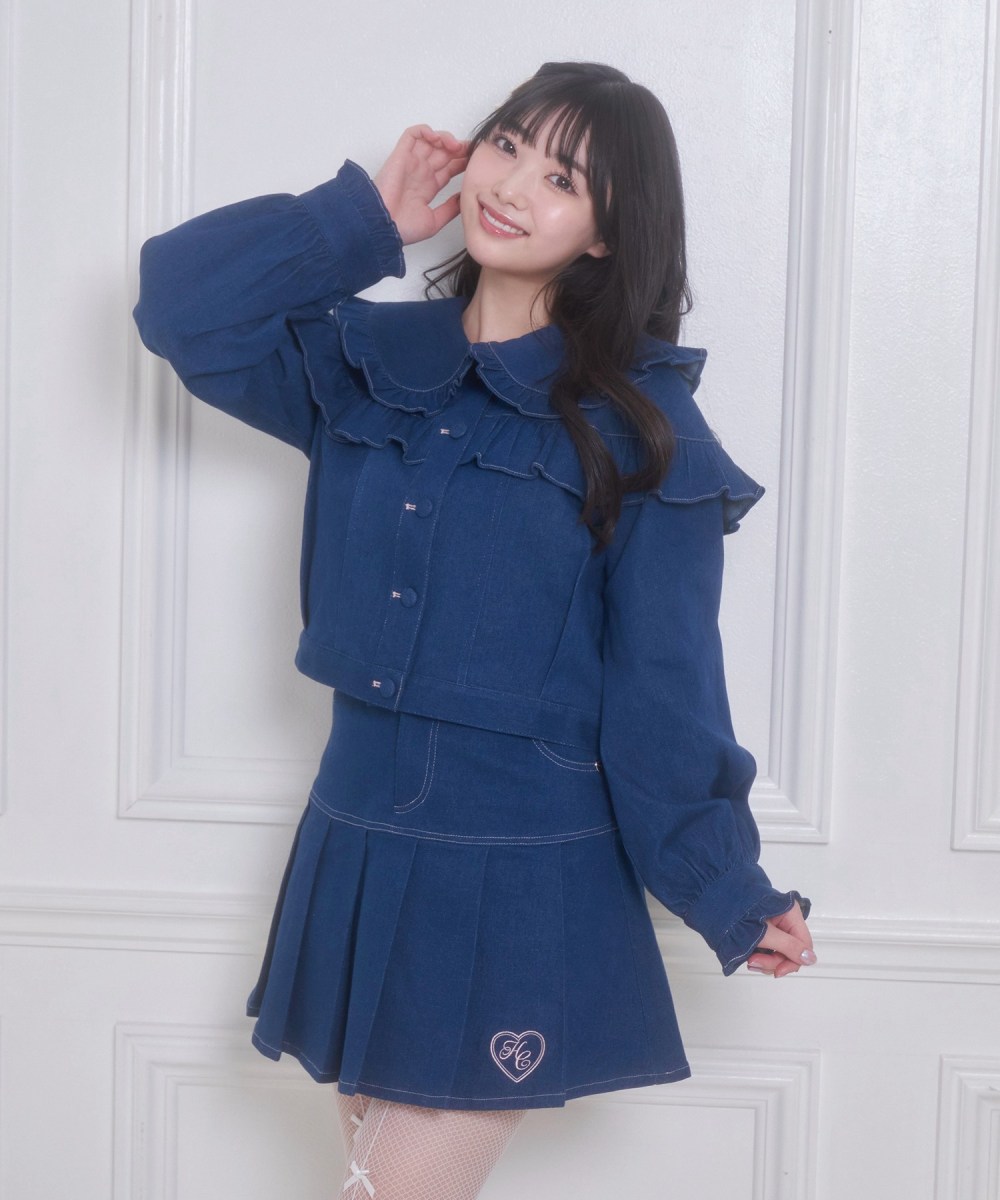 くるみボタンフリルGジャン