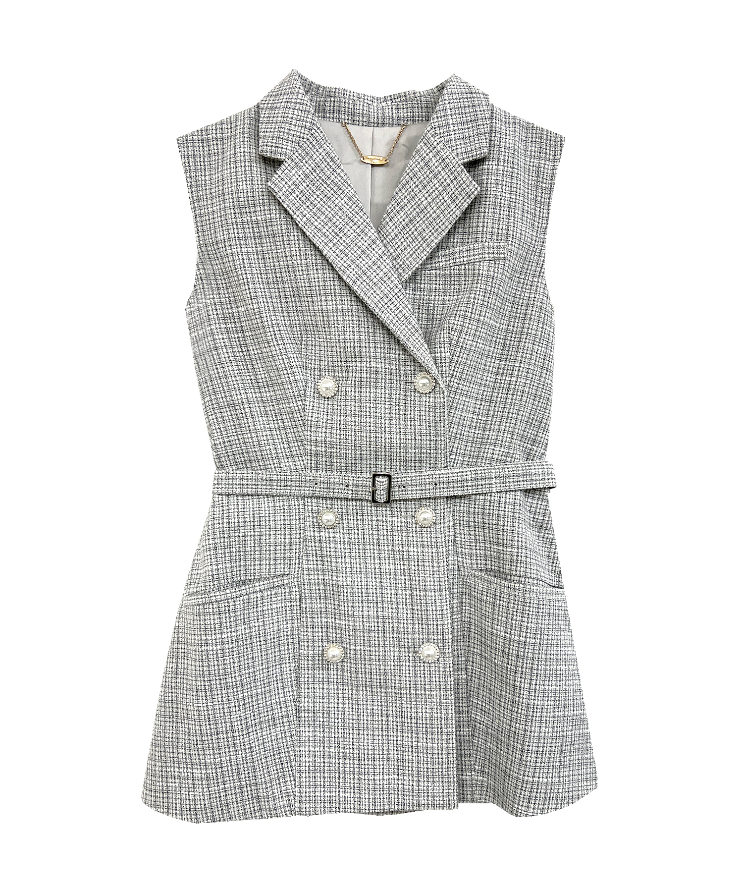 ジャケット・アウター epine pleats frill jacket tweed check pleats frill jacket tweed check epine