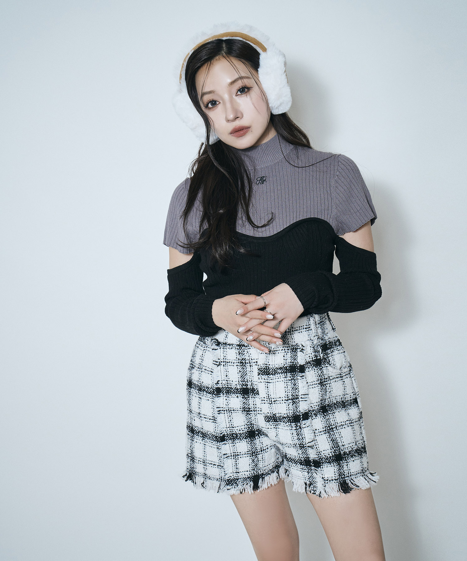 コルセットデザインニット