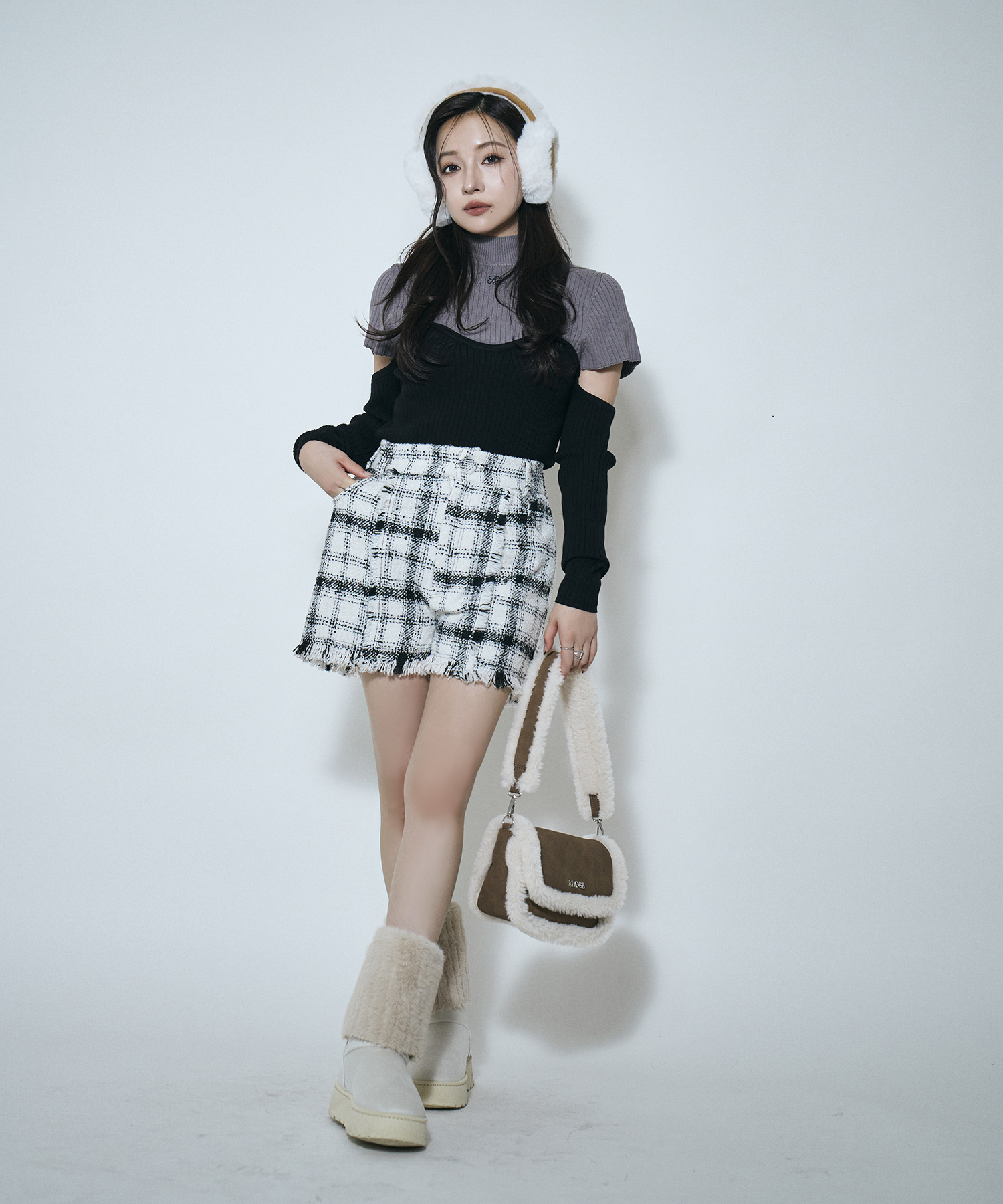 コルセットデザインニット