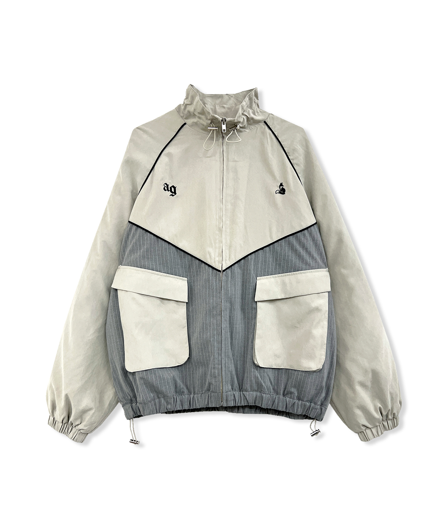 【NOVELTY付き】UNISEX パイピングトラックブルゾン