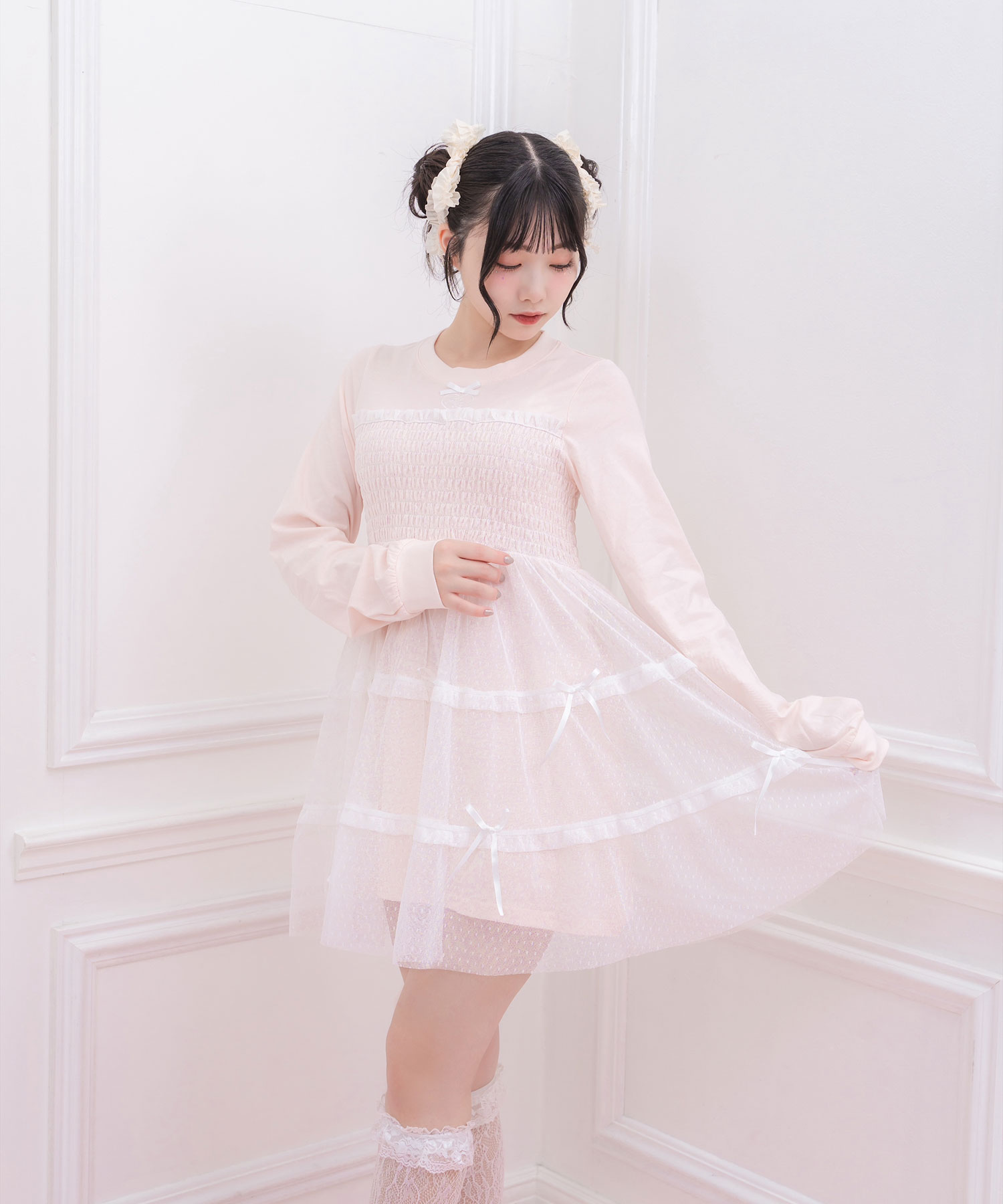 【完売botanical/ティアードチュールブルゾン ティアードチュールドッキングロンT – BUNNY APARTMENT