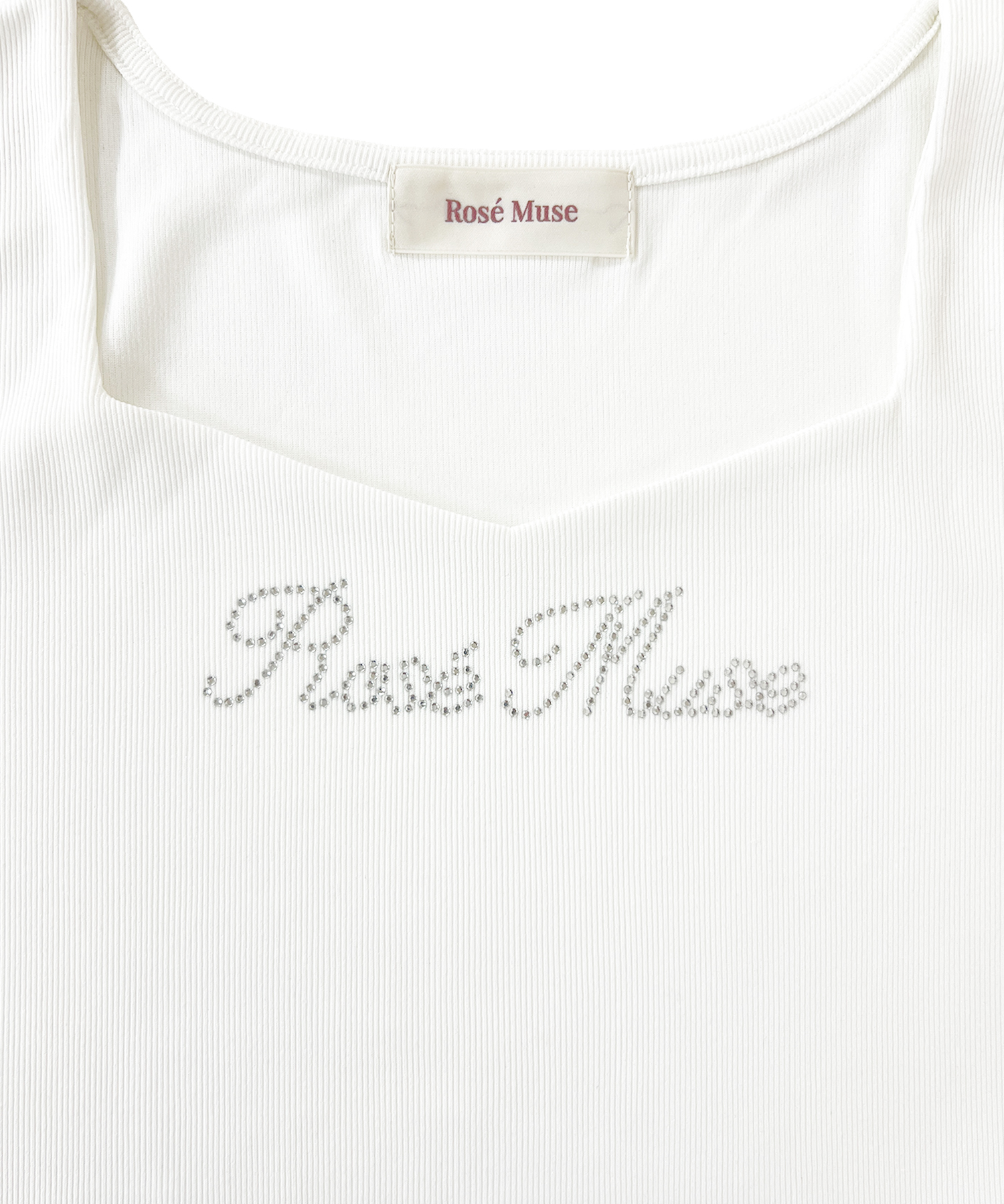 rhinestone logo L-tee